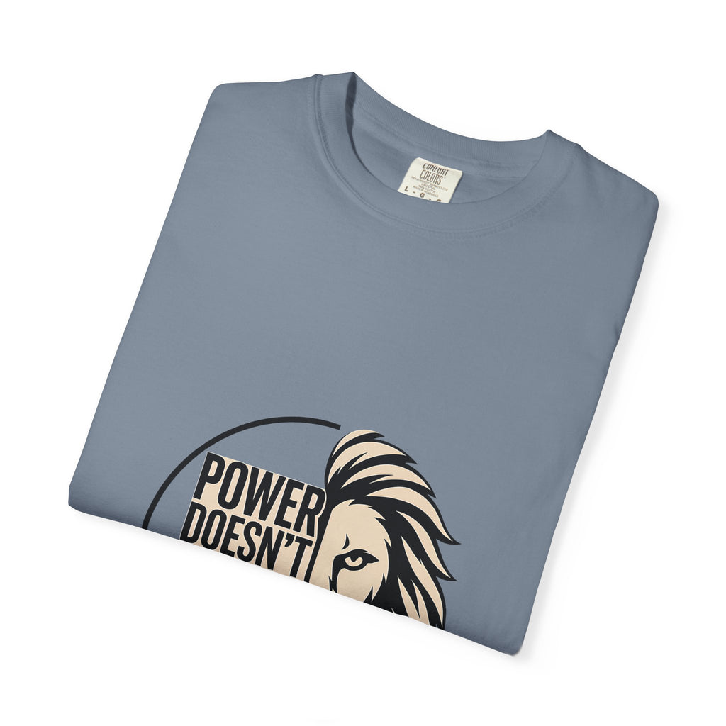 Power Doesn’t Prove Itself Lion T-Shirt