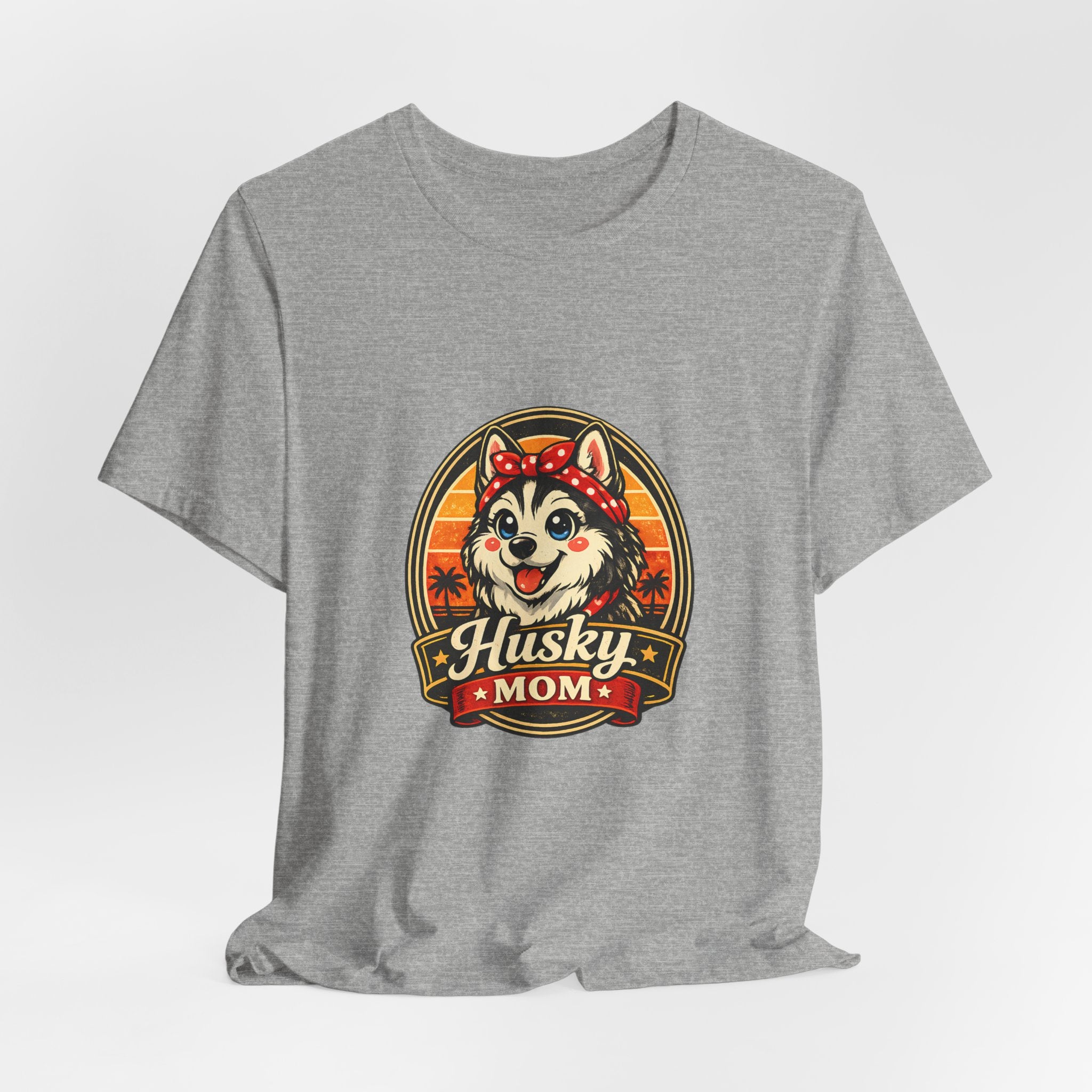 Husky Mom T‑Shirt — Retro Husky Pet Mom Tee