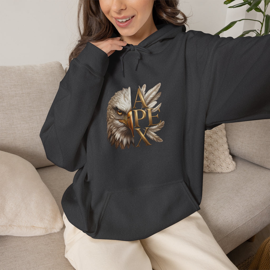Apex Eagle Hoodie – Vintage Eagle Head Graphic Pullover