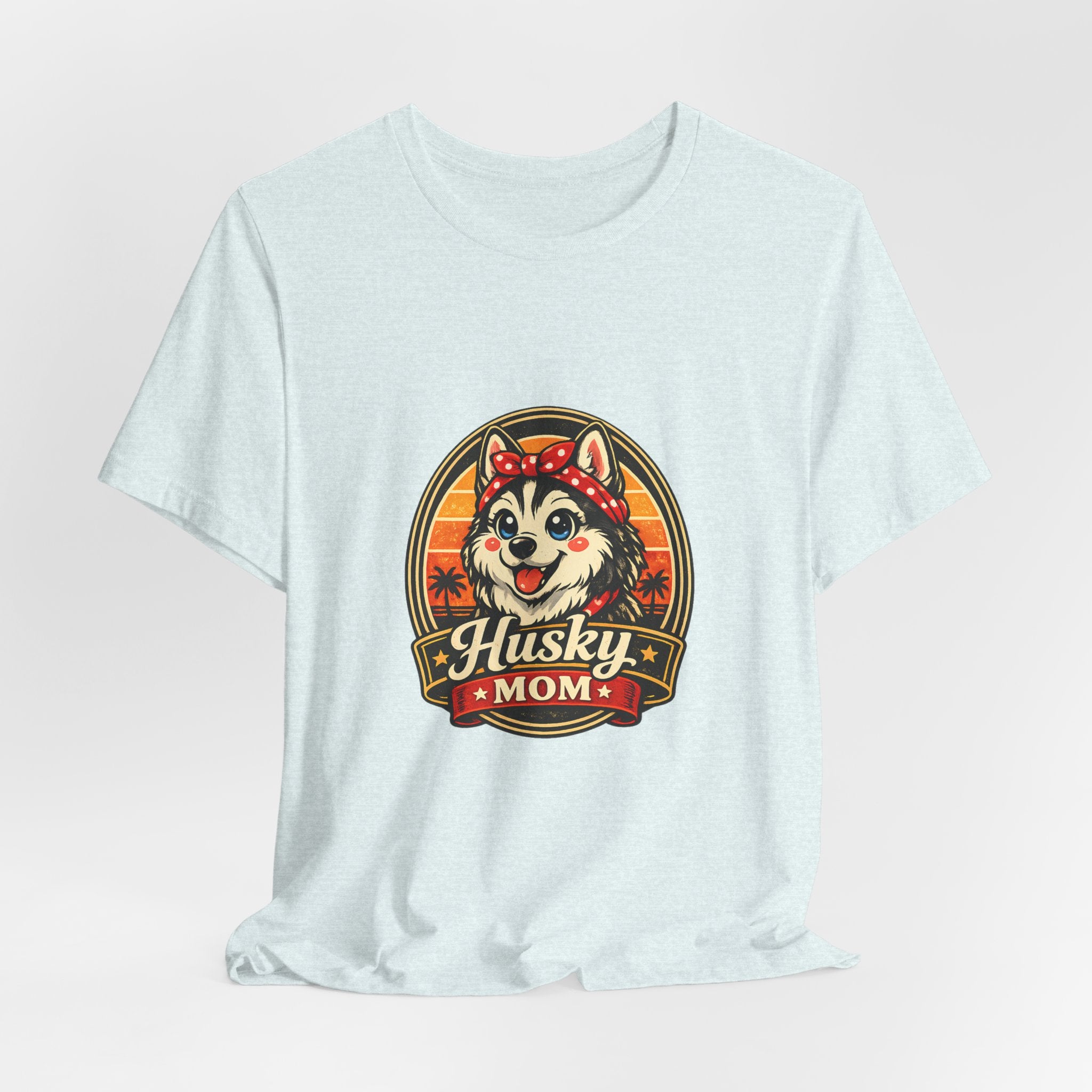 Husky Mom T‑Shirt — Retro Husky Pet Mom Tee