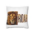 Lion 'ROAR' Decorative Pillowcase — Bold Animal Print Accent for Living Room or Nursery