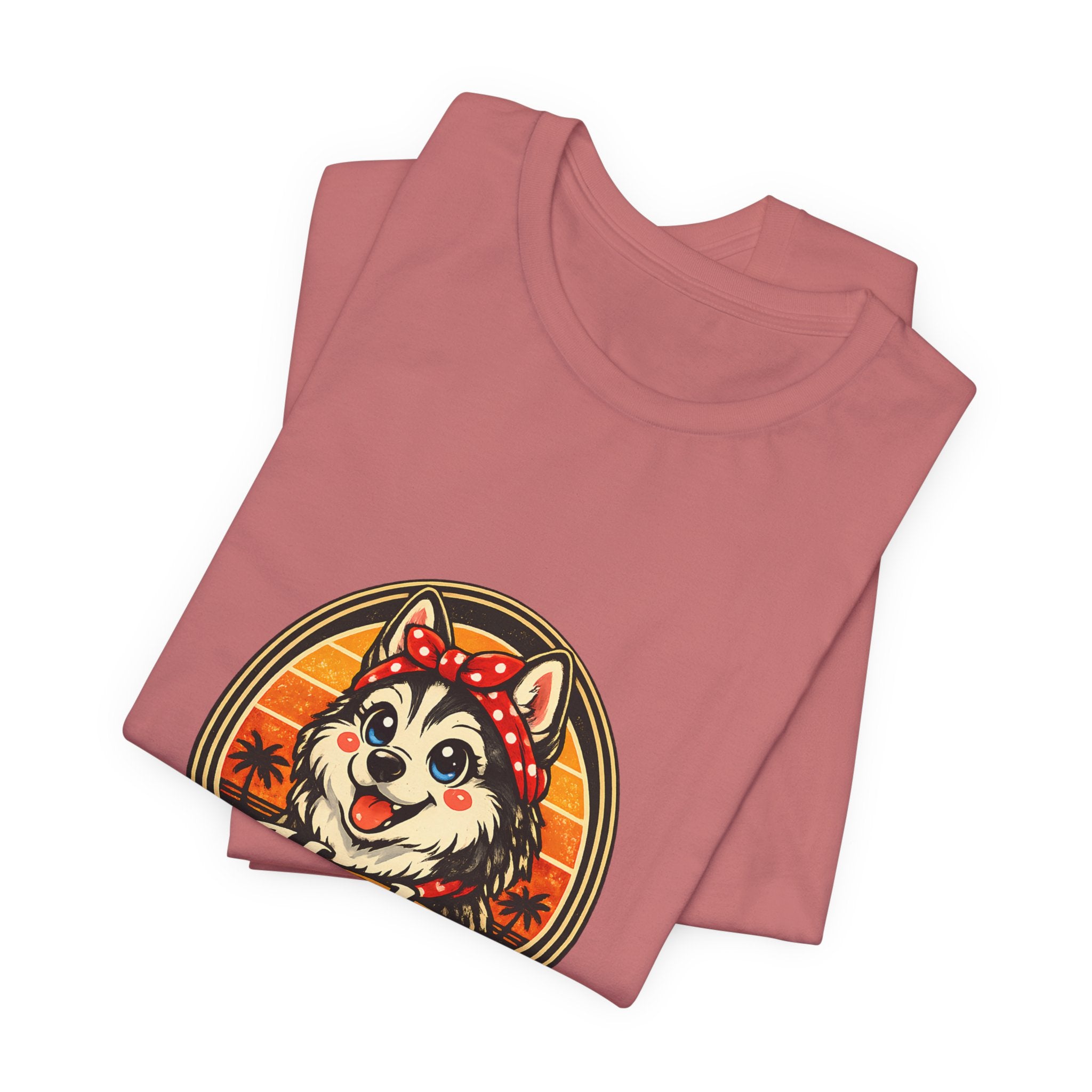 Husky Mom T‑Shirt — Retro Husky Pet Mom Tee