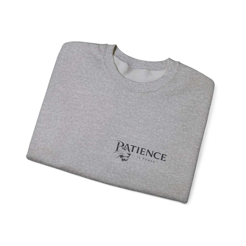 Patience Crewneck Sweatshirt — Minimalist Script Logo Pullover