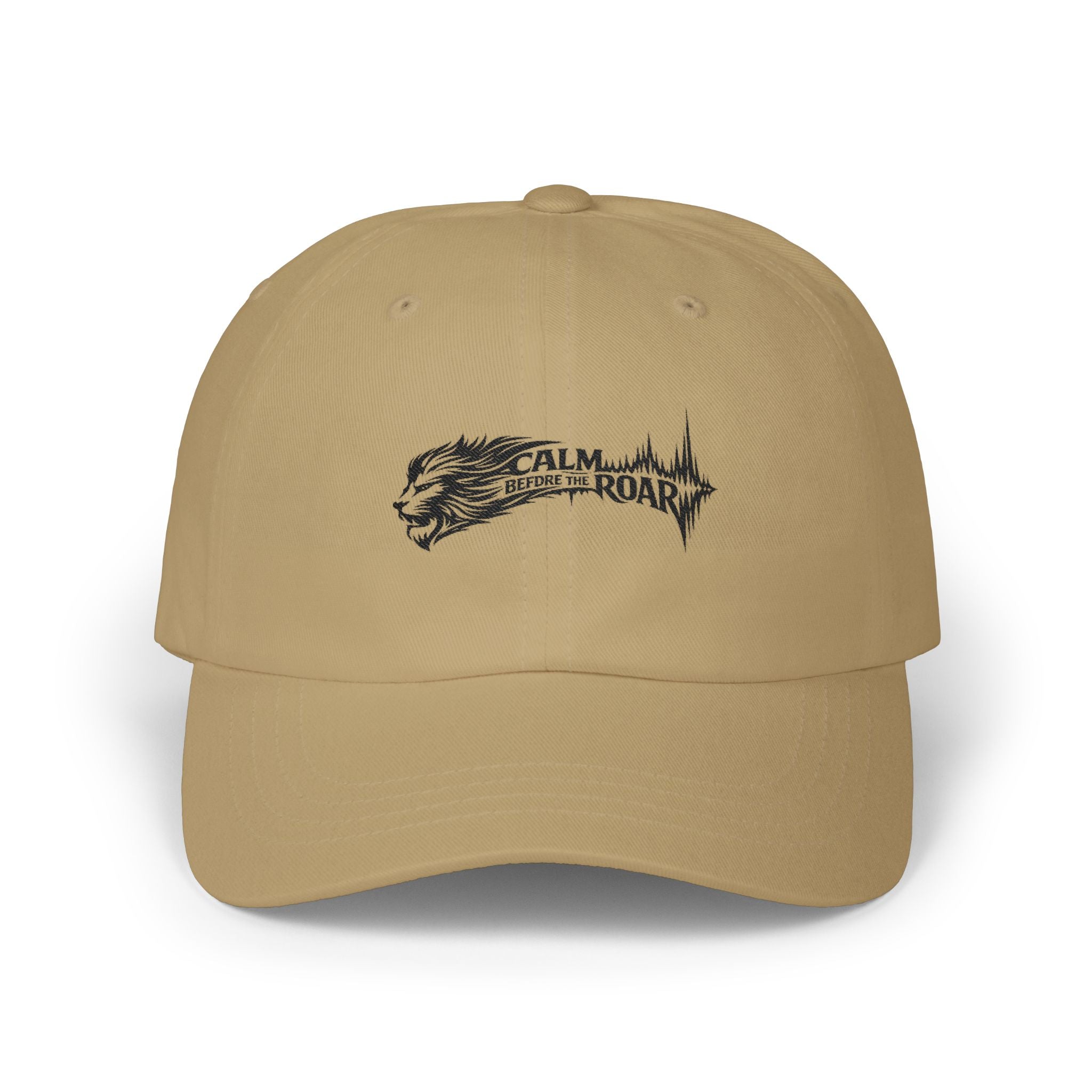 Dad Cap — 'Calm Before the Roar' Lion Graphic Baseball Hat