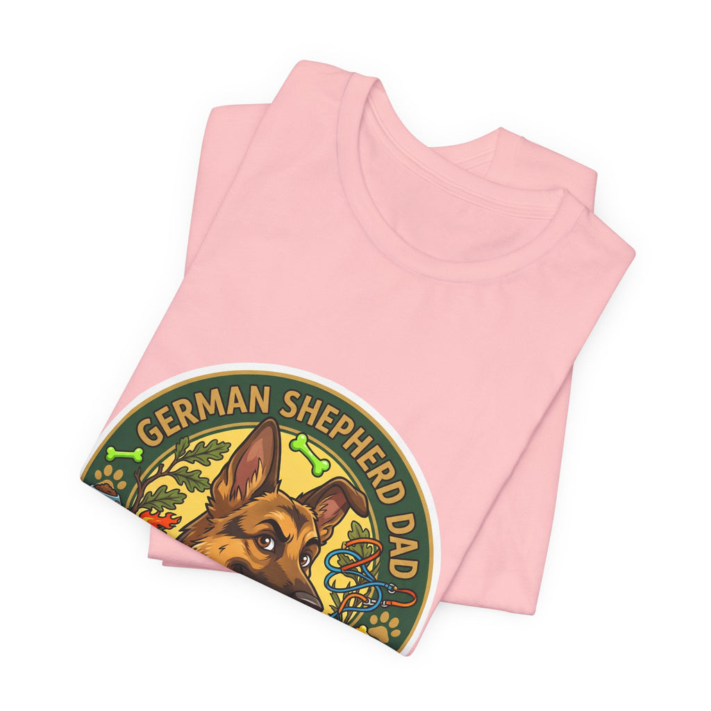 German Shepherd Dad T-Shirt — "German Shepherd Dad" Graphic Tee for Dog Lovers