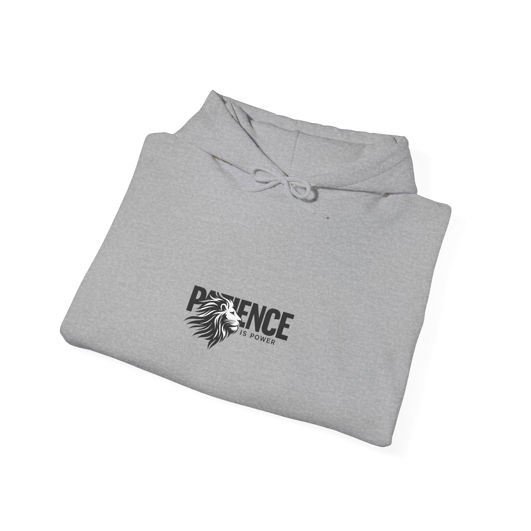 Patience Floral Hoodie — Minimalist Inspirational Graphic Sweatshirt