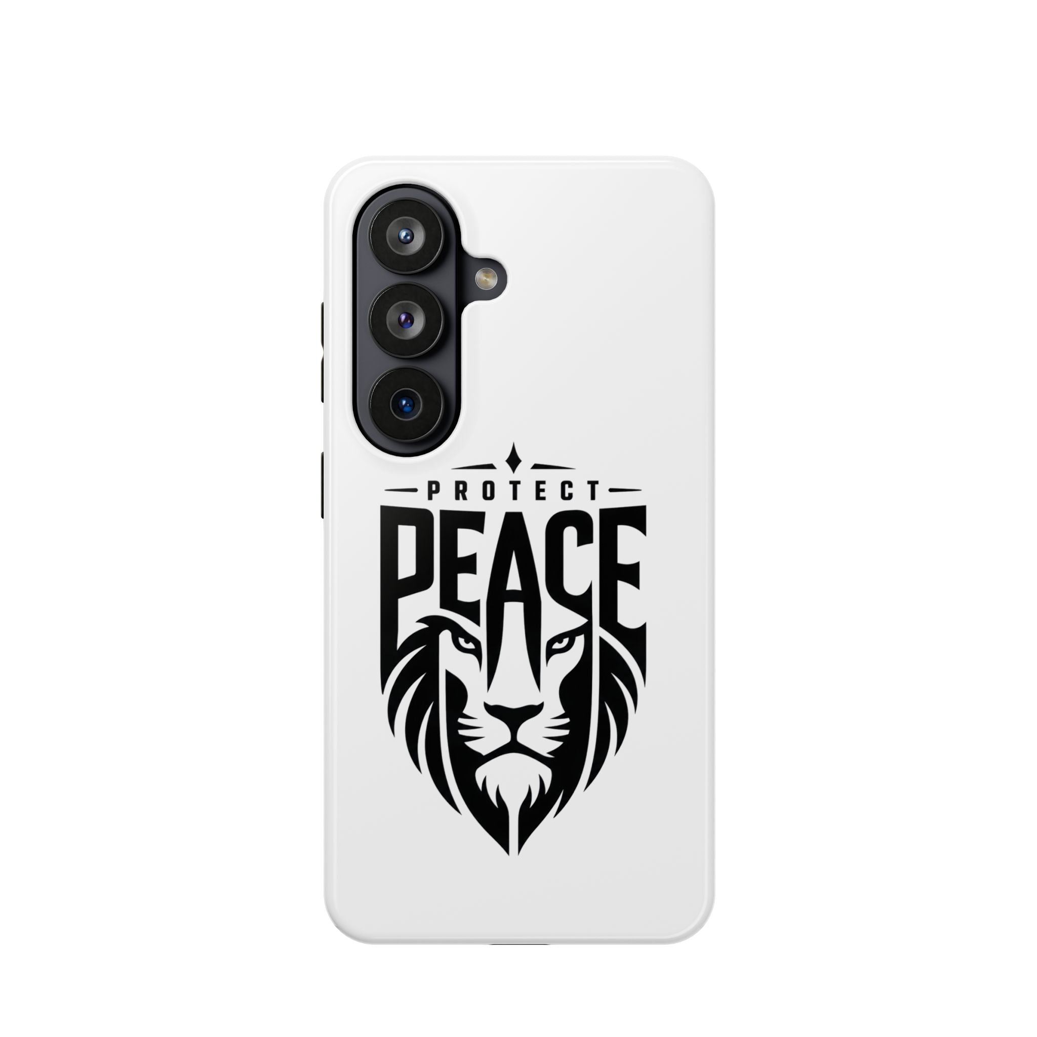 Phone Case — "Protect Peace" Lion Magnetic Impact-Resistant Case