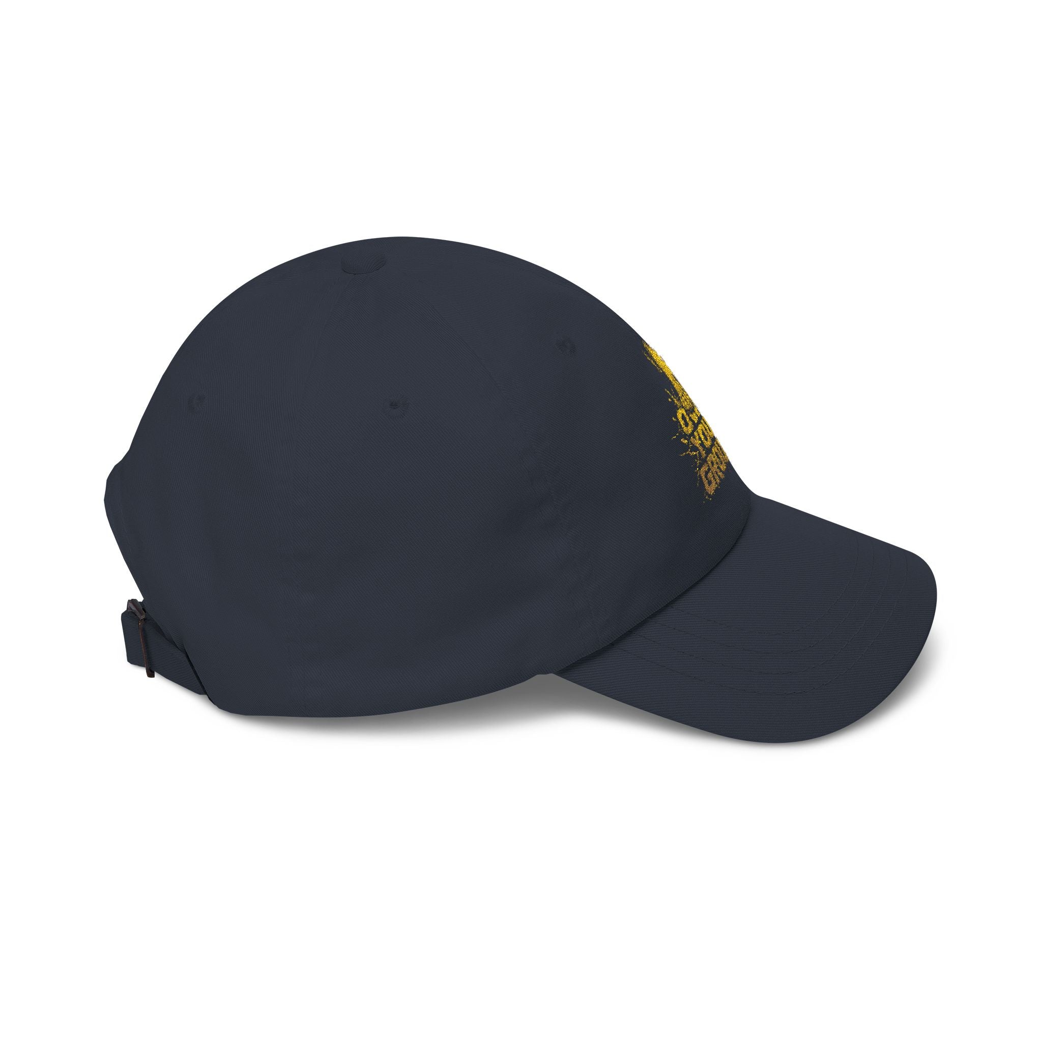 Dad Cap — 'Hold Your Ground' Distressed Yellow Graphic Baseball Hat