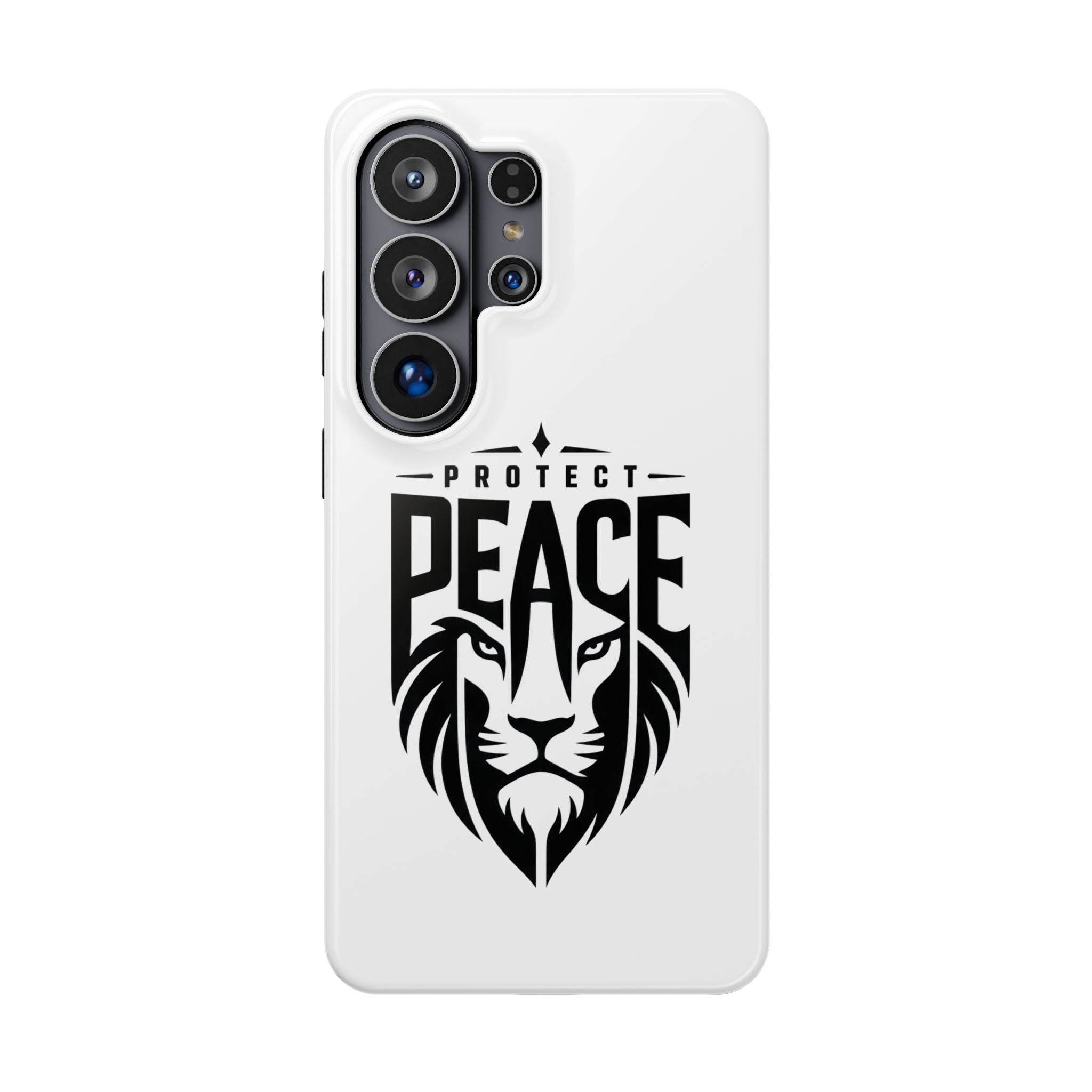 Phone Case — "Protect Peace" Lion Magnetic Impact-Resistant Case