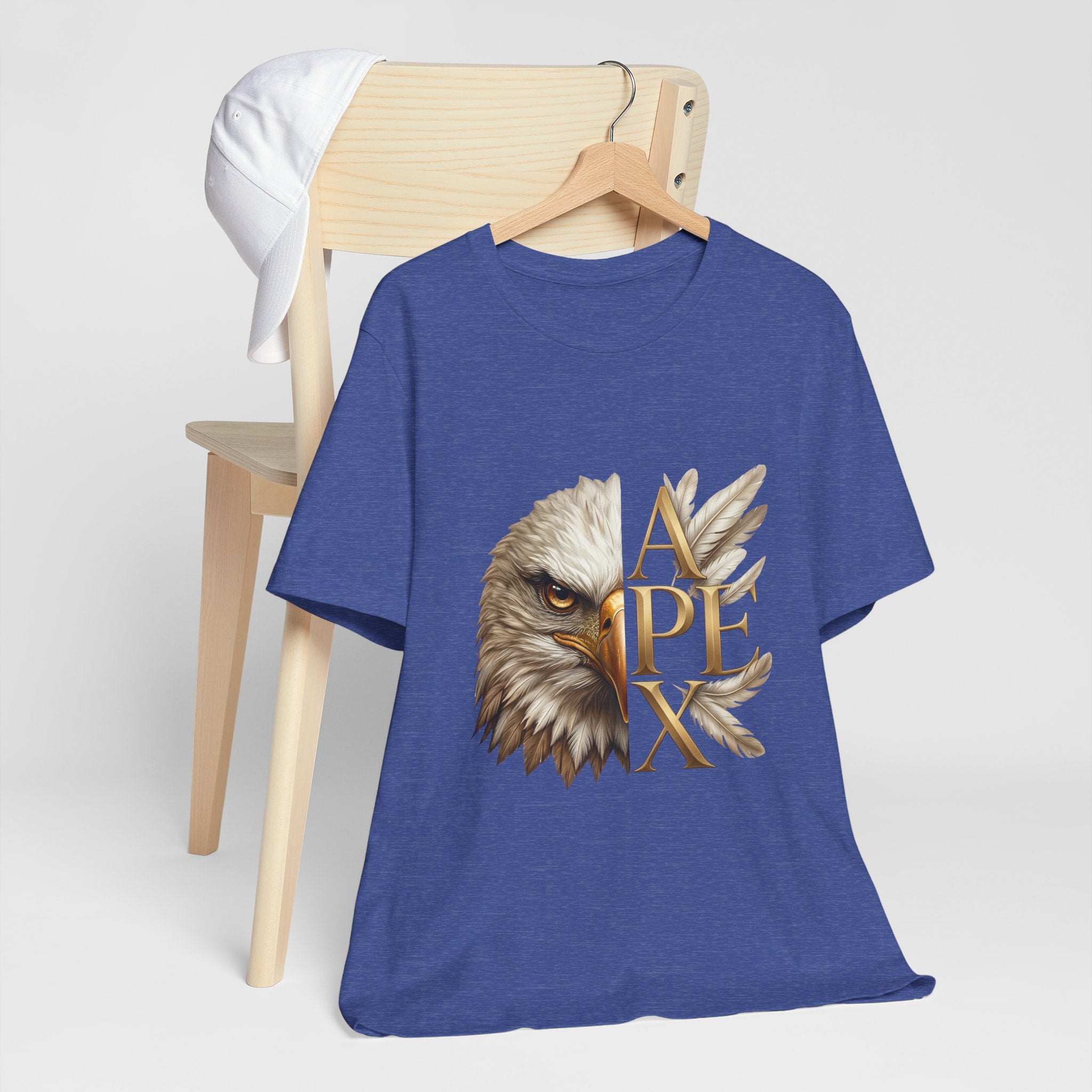 Apex Eagle T‑Shirt — Majestic Eagle Head with 'APEX' Gold Lettering