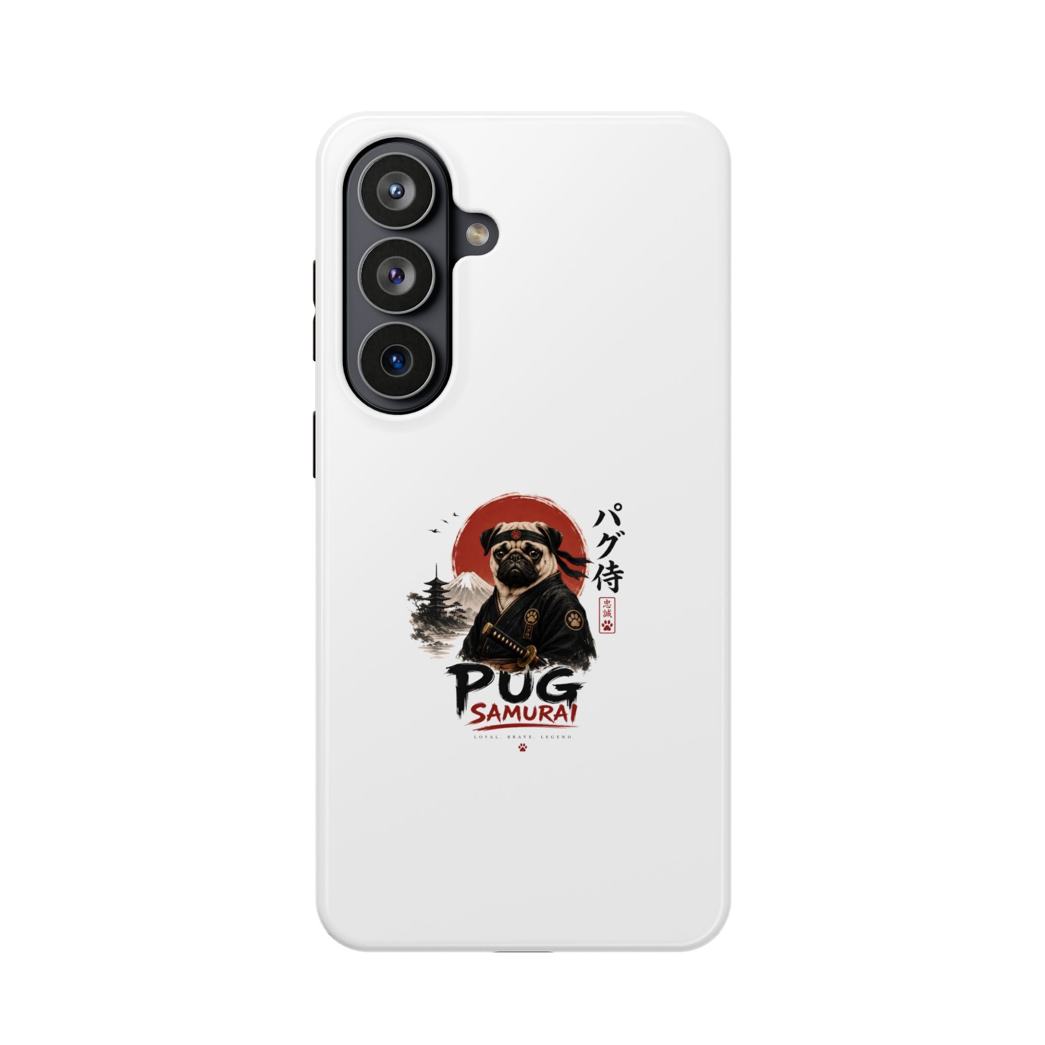 Pug Samurai Phone Case — Magnetic Impact-Resistant Protective Cover