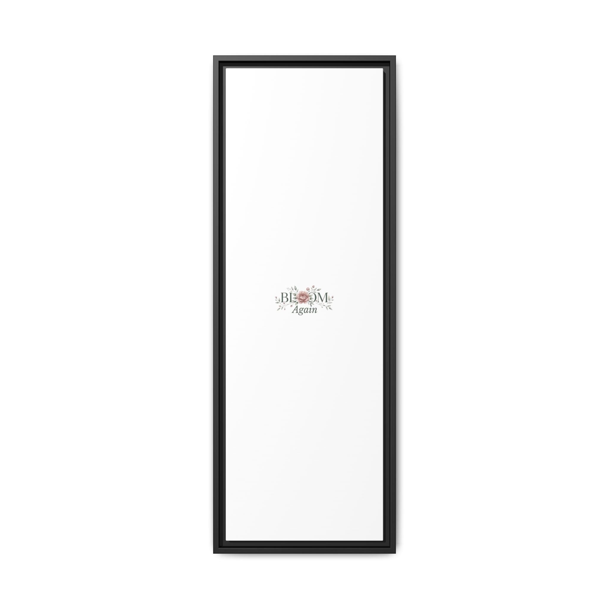 Bless Me Again Floral Matte Canvas Print, Framed Wall Art