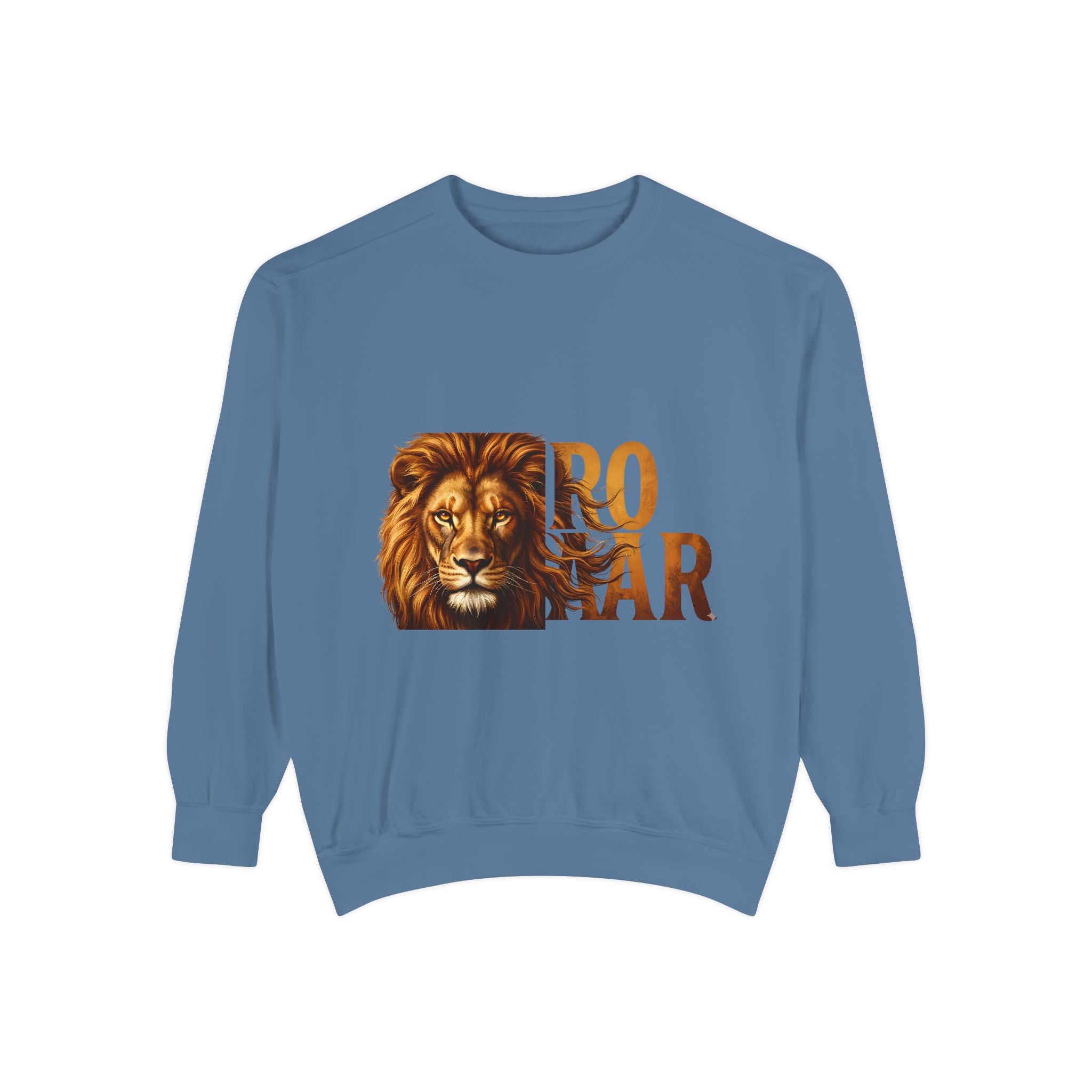 Lion Roar Sweatshirt — Bold Vintage Lion Graphic Crewneck