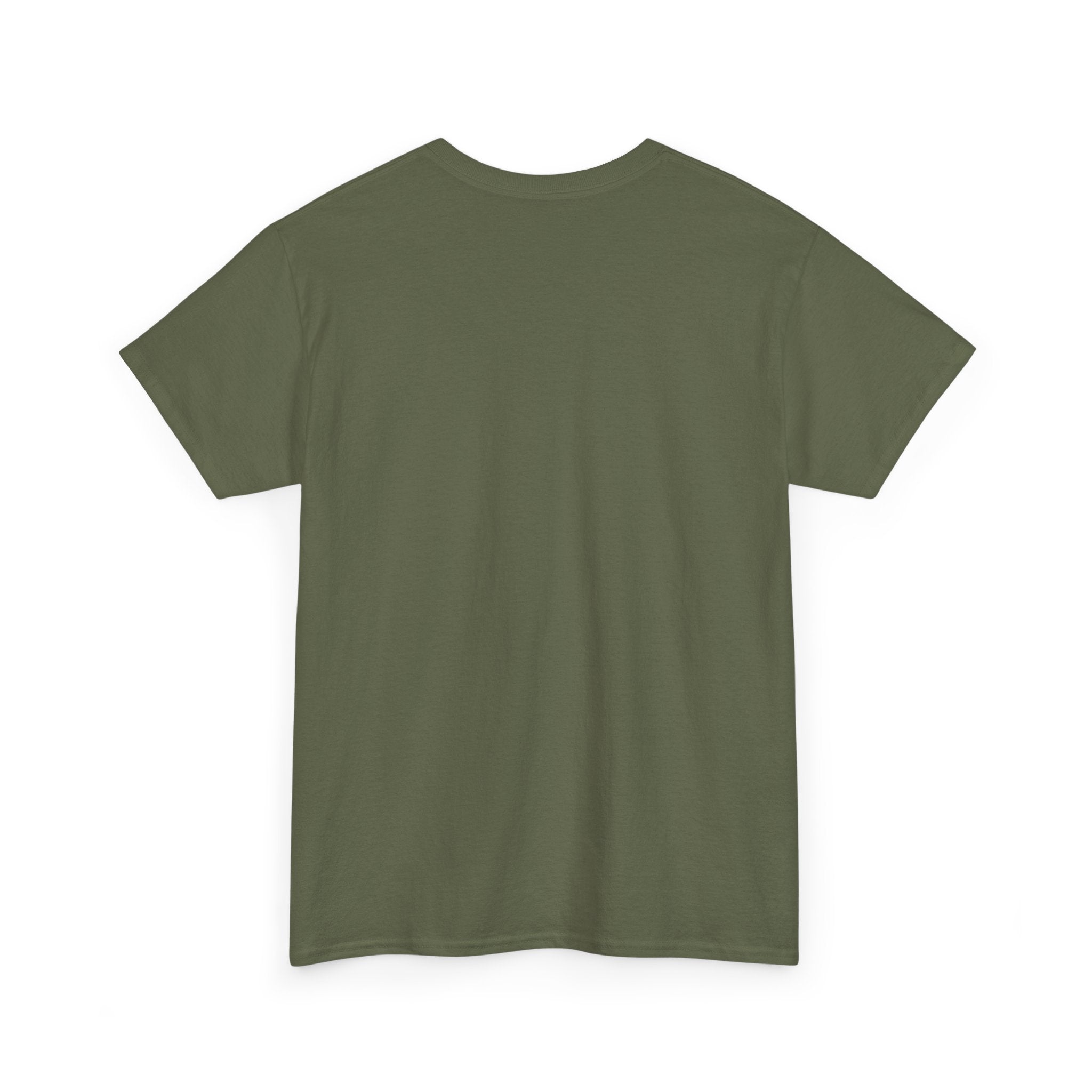 Patience Minimalist Tee — Small Script Floral Chest Print
