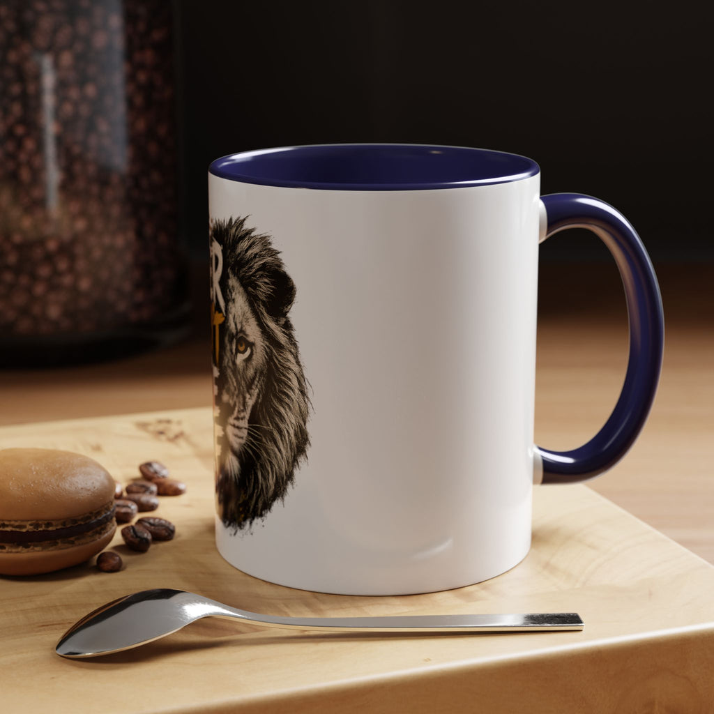Power Doesn't Prove Itself Lion Accent Coffee Mug — Motivational 11/15oz Gift