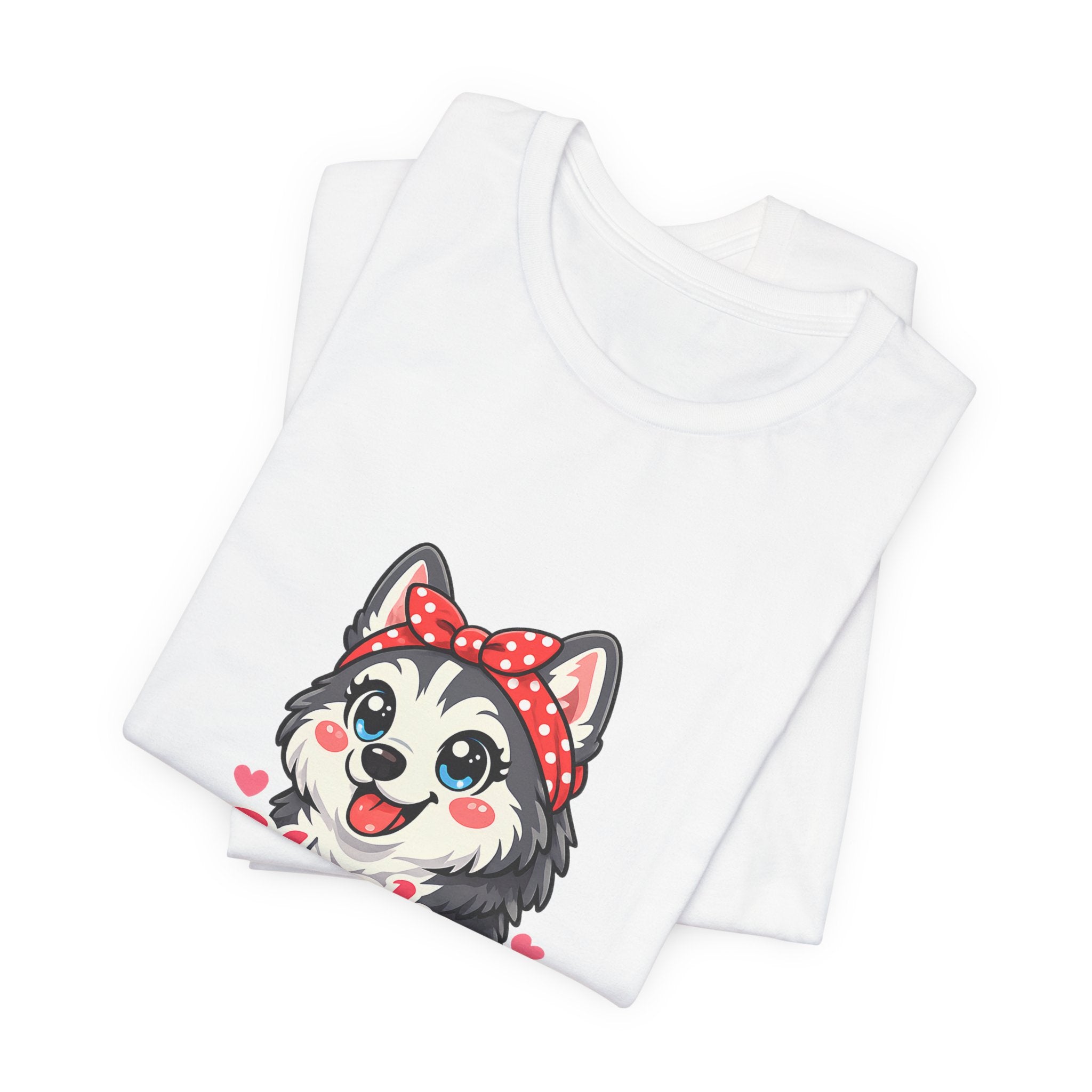 Husky Mom T-Shirt — Cute Cartoon Husky Mom Tee