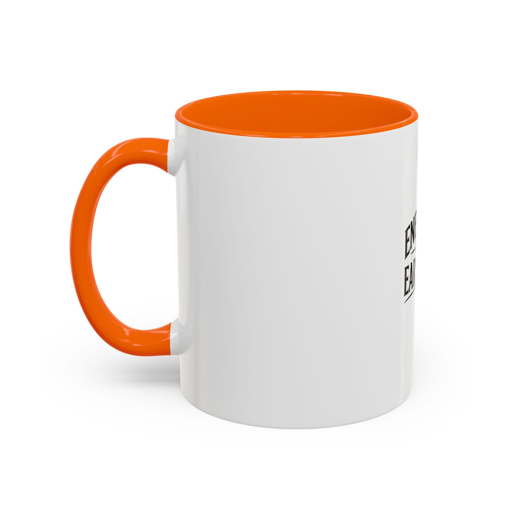 Energy Is Earned Coffee Mug — Motivational Lion Accent Mug (11/15oz)