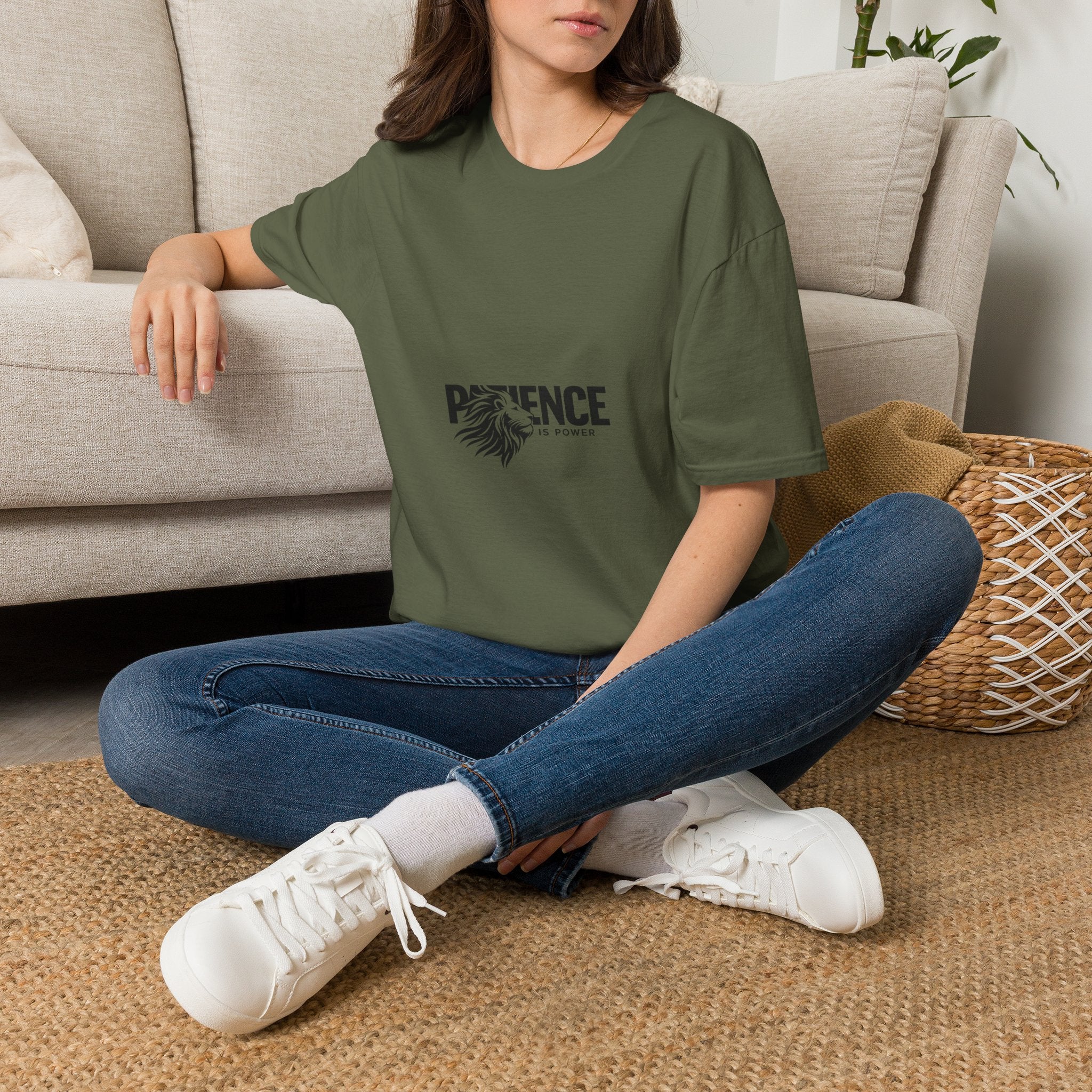 Patience Lion T-Shirt — Inspirational Graphic Tee