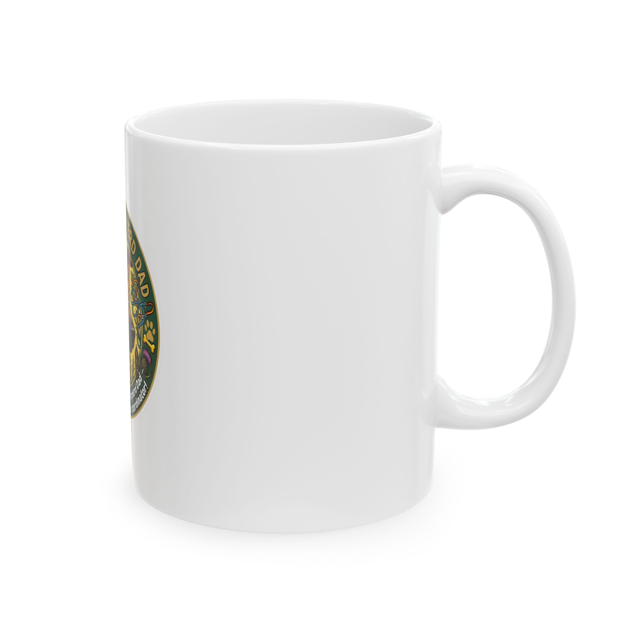 German Shepherd Dad Ceramic Mug – "I'm Not Just a German Shepherd Dad, I'm a Well-Trained, Covered in Chaos Coordinator"