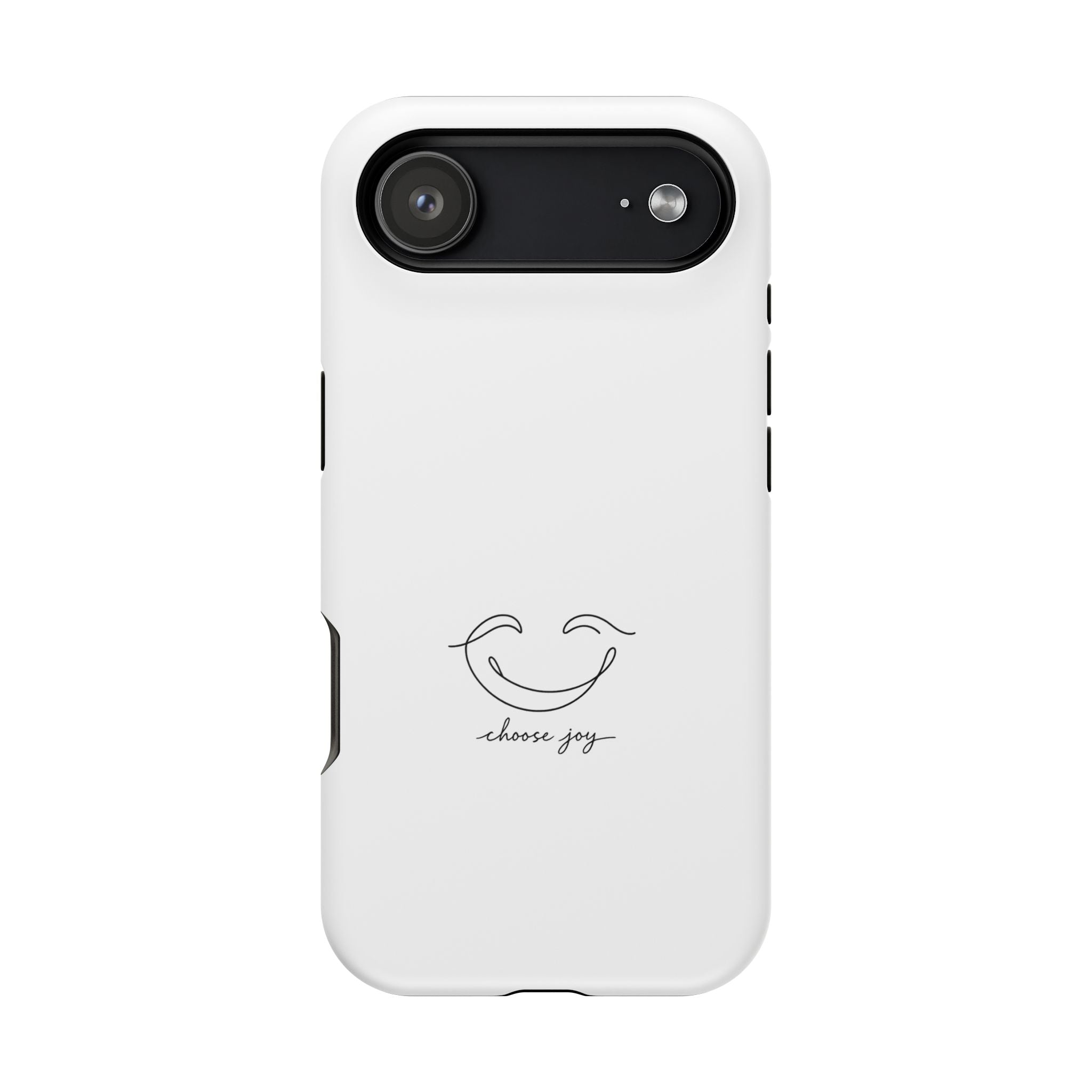 Phone Case — Minimal "Choose Joy" Magnetic Impact-Resistant Protective Case
