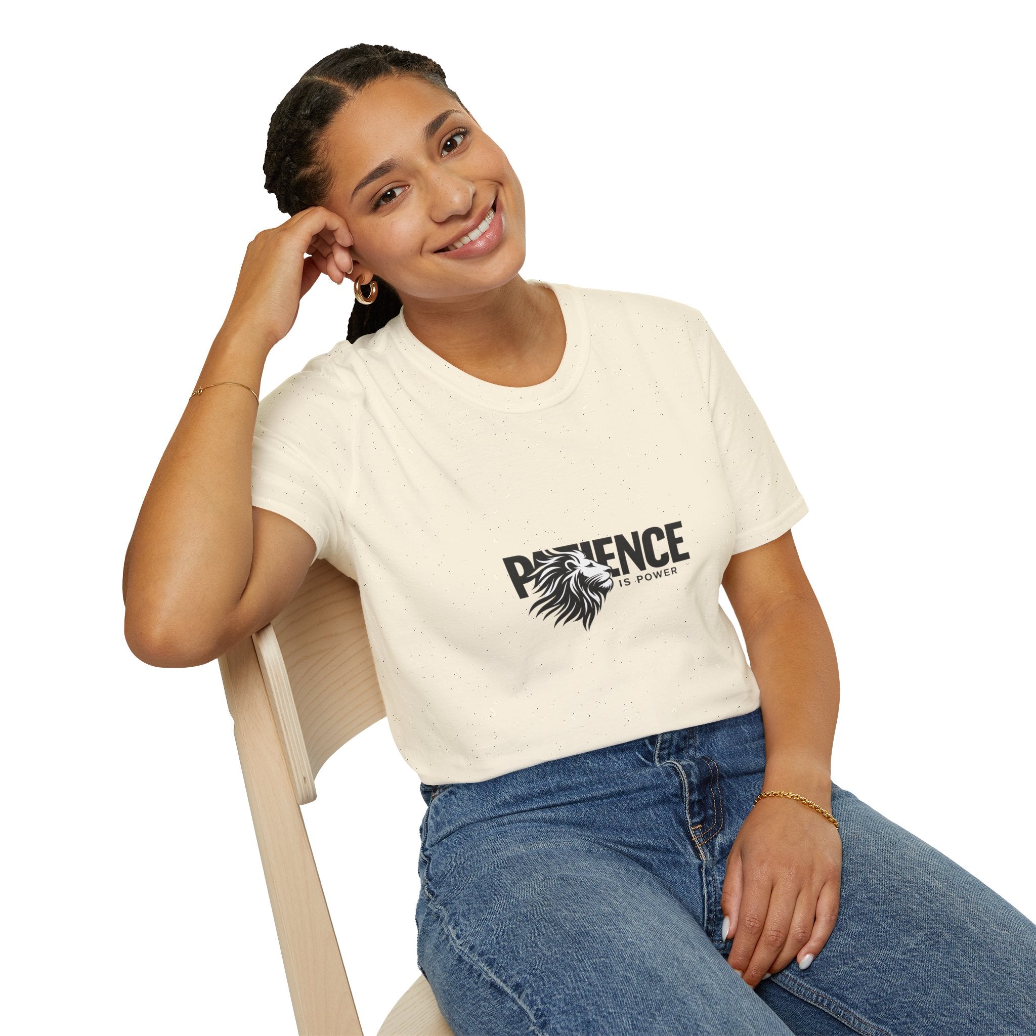 Patience Is Power Lion T-Shirt — Motivational Graphic Tee