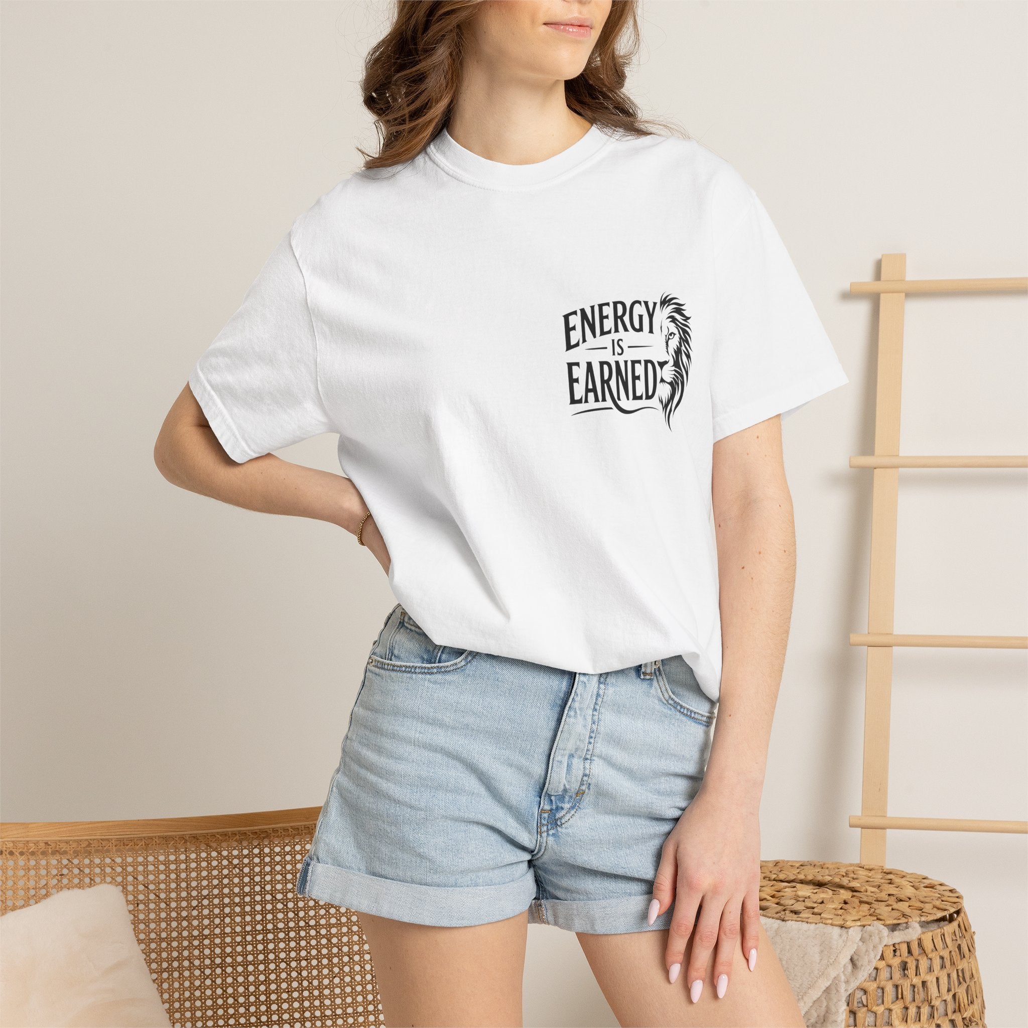 Energy Is Earned T-Shirt — Motivational Fitness Tee