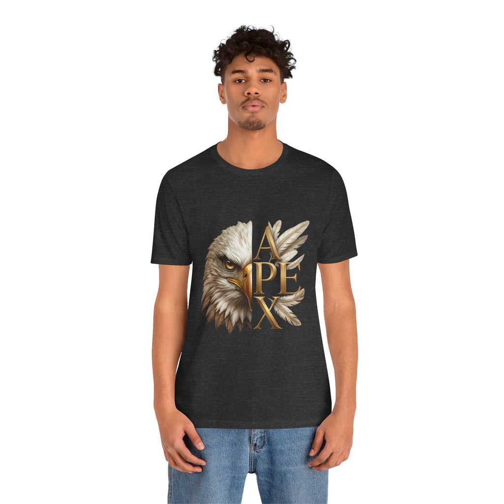 Apex Eagle T‑Shirt — Majestic Eagle Head with 'APEX' Gold Lettering