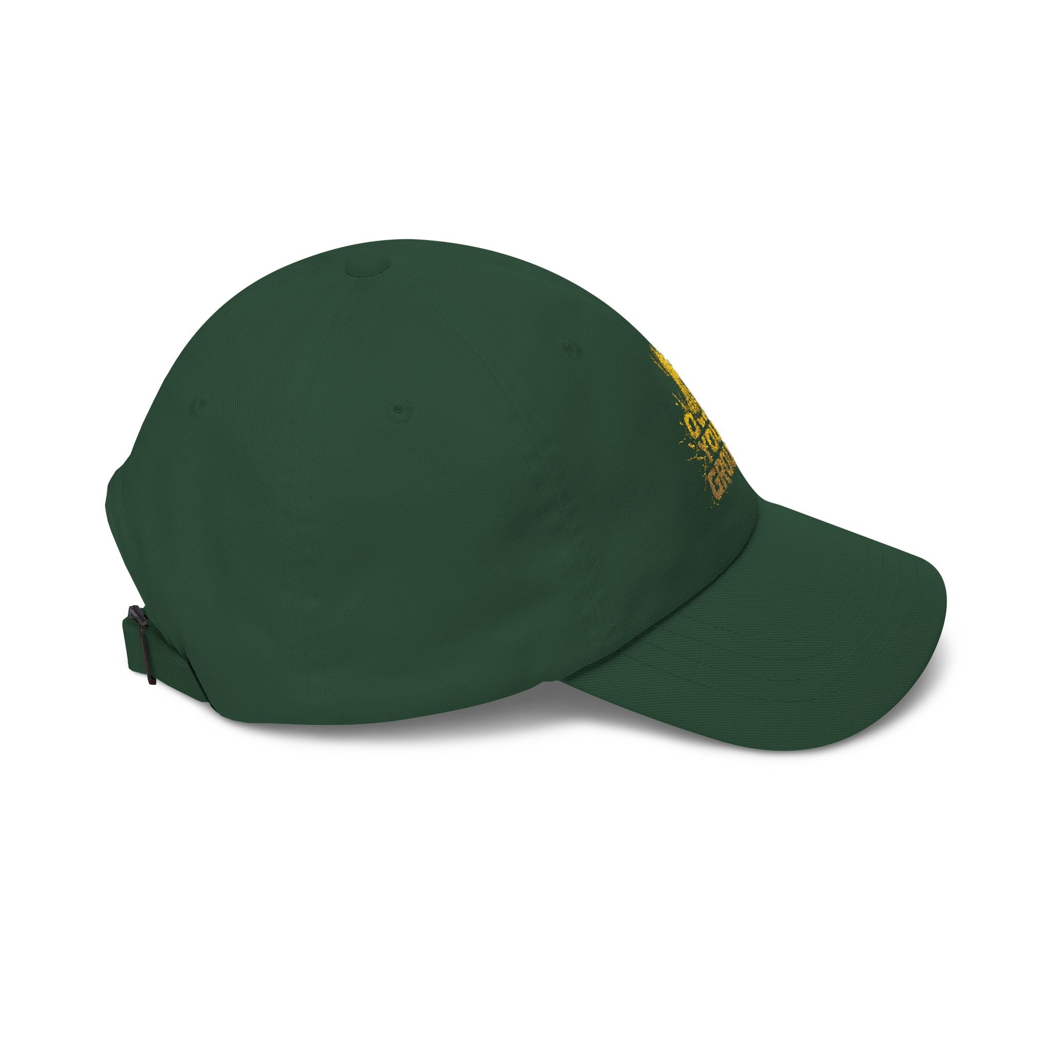 Dad Cap — 'Hold Your Ground' Distressed Yellow Graphic Baseball Hat
