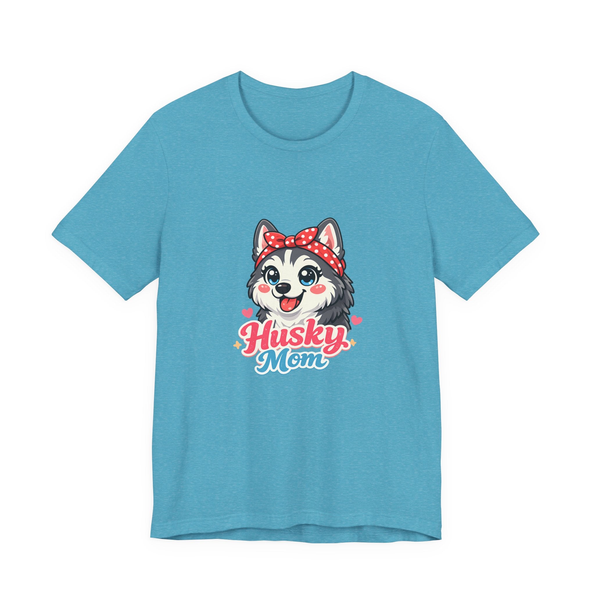 Husky Mom T-Shirt — Cute Cartoon Husky Mom Tee