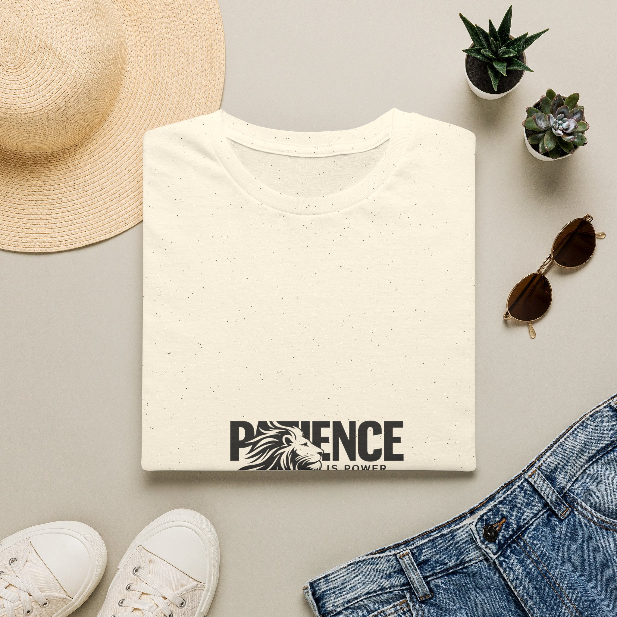 Patience Lion T-Shirt — Inspirational Graphic Tee