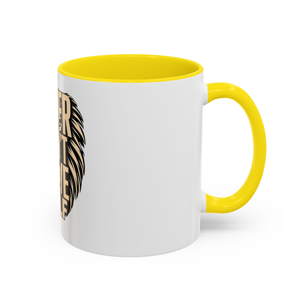 Power Doesn't Prove Itself Lion Accent Coffee Mug — Motivational 11/15oz