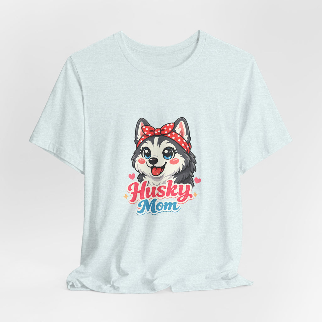 Husky Mom T-Shirt — Cute Cartoon Husky Mom Tee