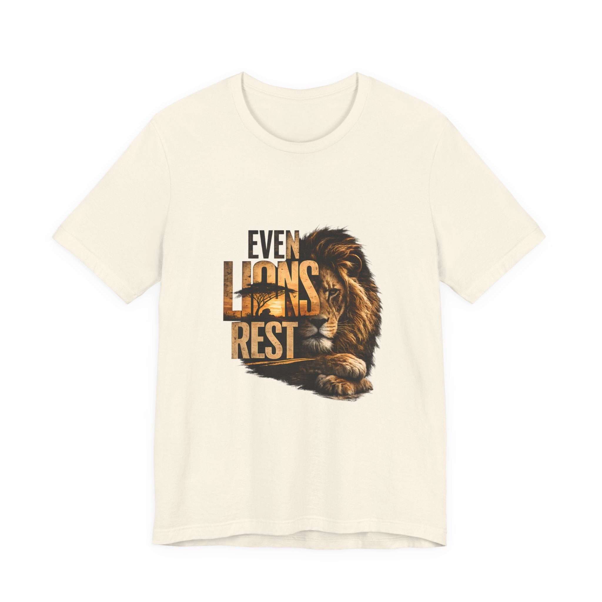 Even Lions Rest T-Shirt — Relaxed Lion Graphic Tee