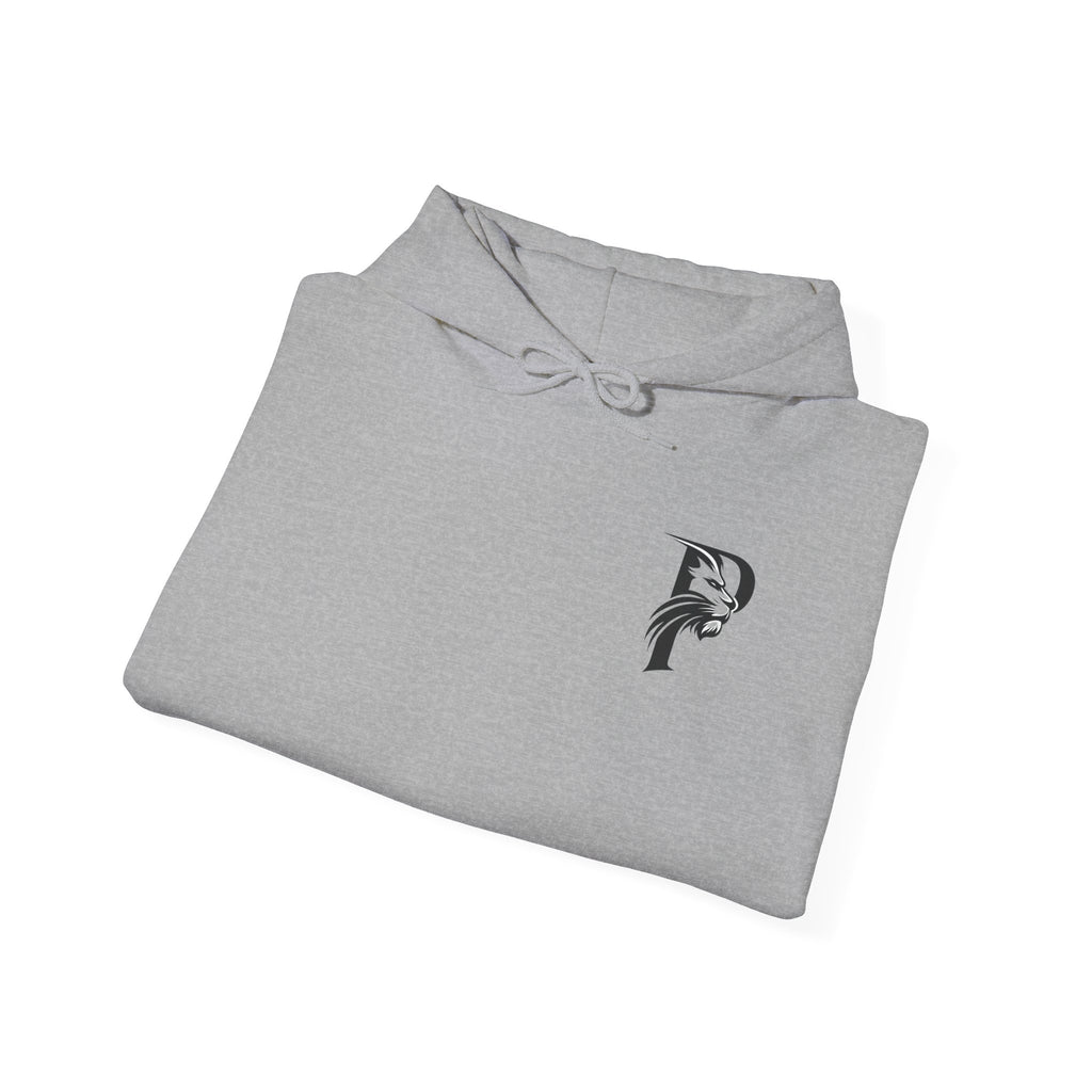 P Introductory Logo Hoodie — Minimalist Monogram Chest Print