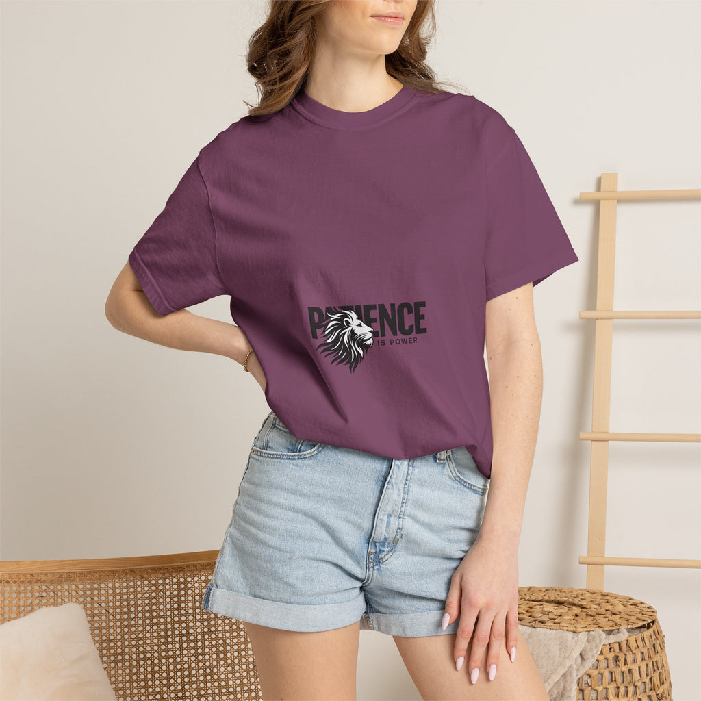 Patience Is Power Lion Graphic T-Shirt