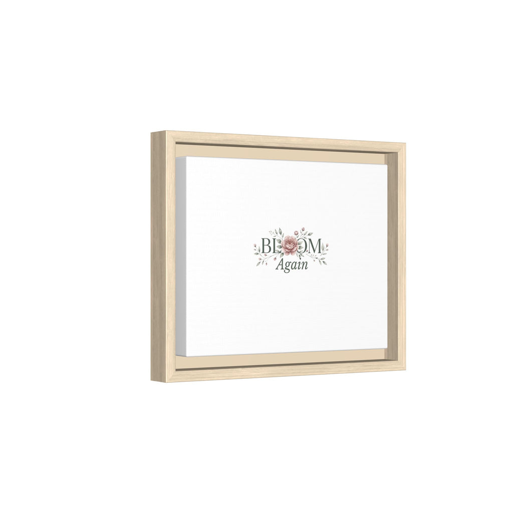 Bless Me Again Floral Matte Canvas Print, Framed Wall Art
