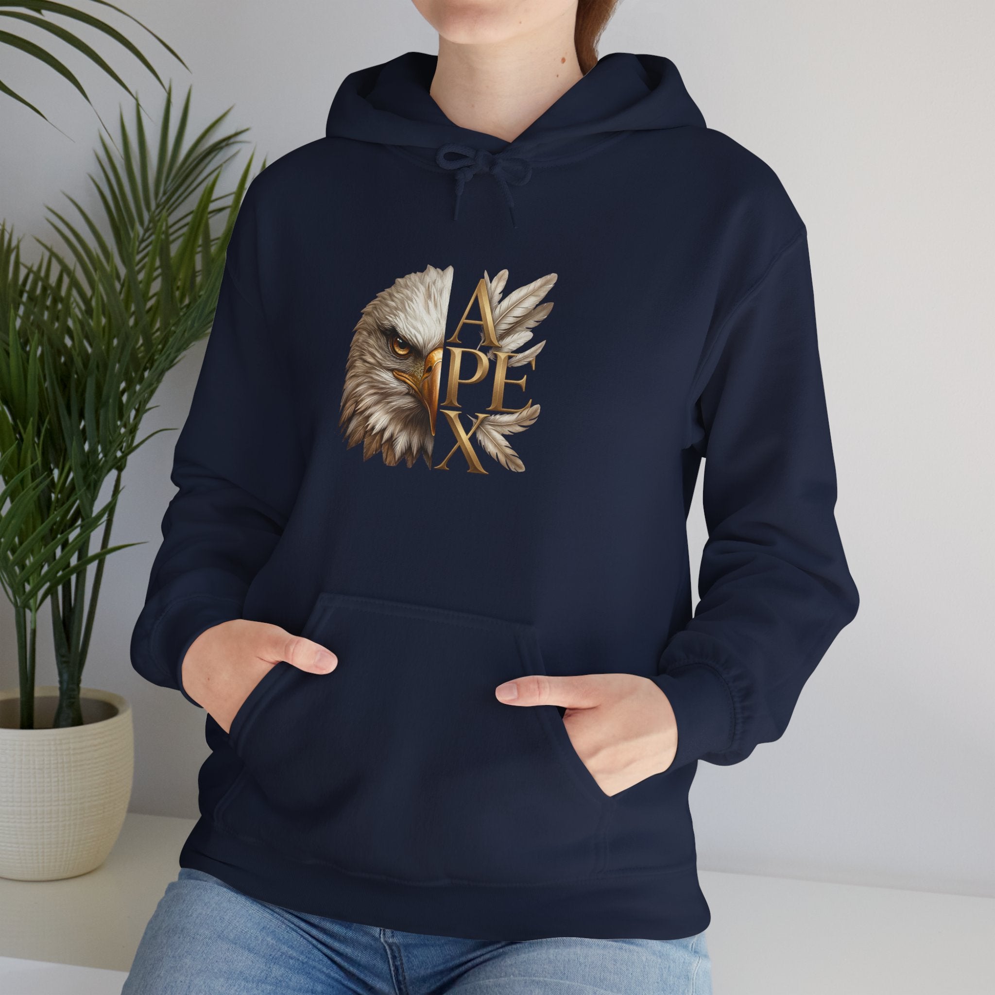 Apex Eagle Hoodie – Vintage Eagle Head Graphic Pullover