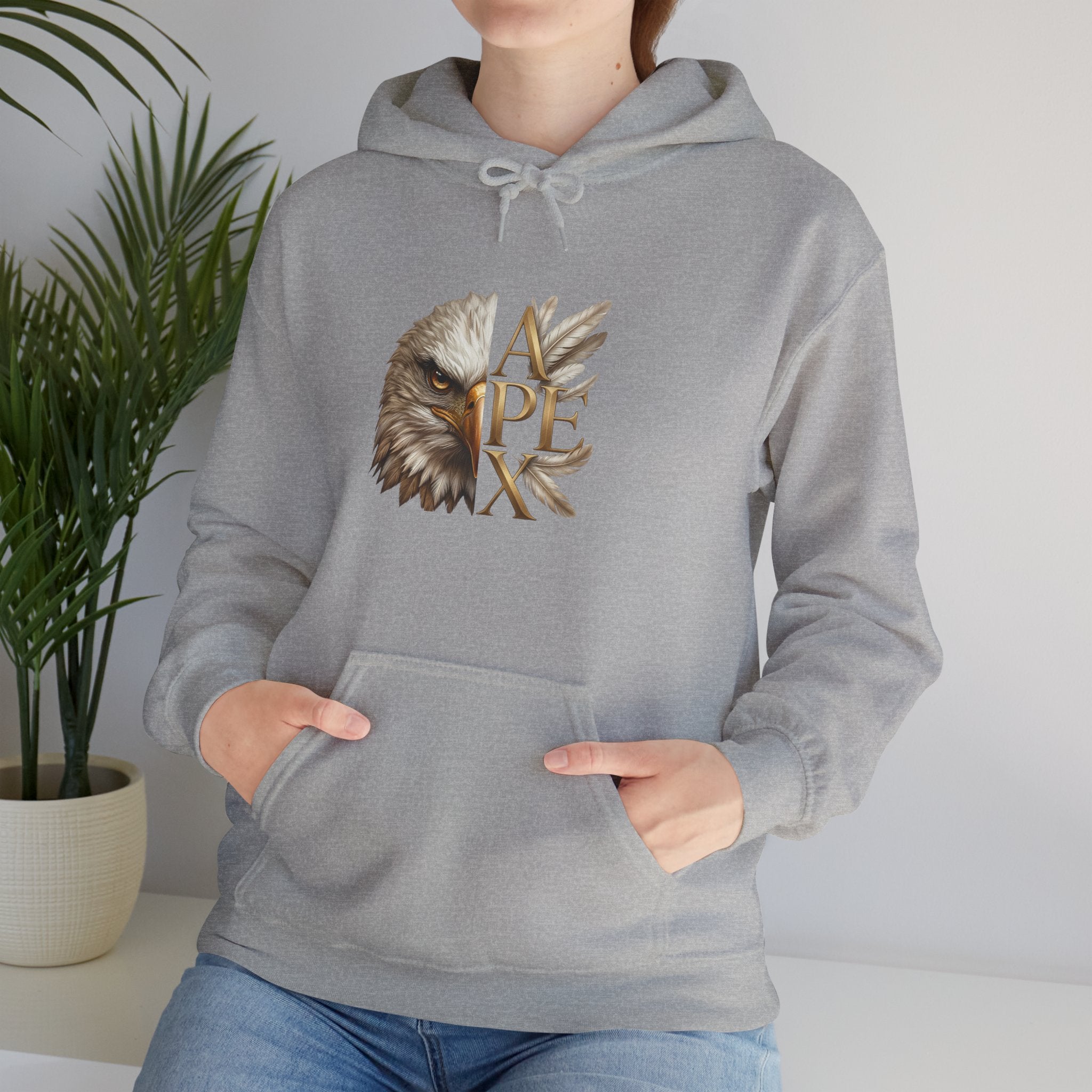 Apex Eagle Hoodie – Vintage Eagle Head Graphic Pullover