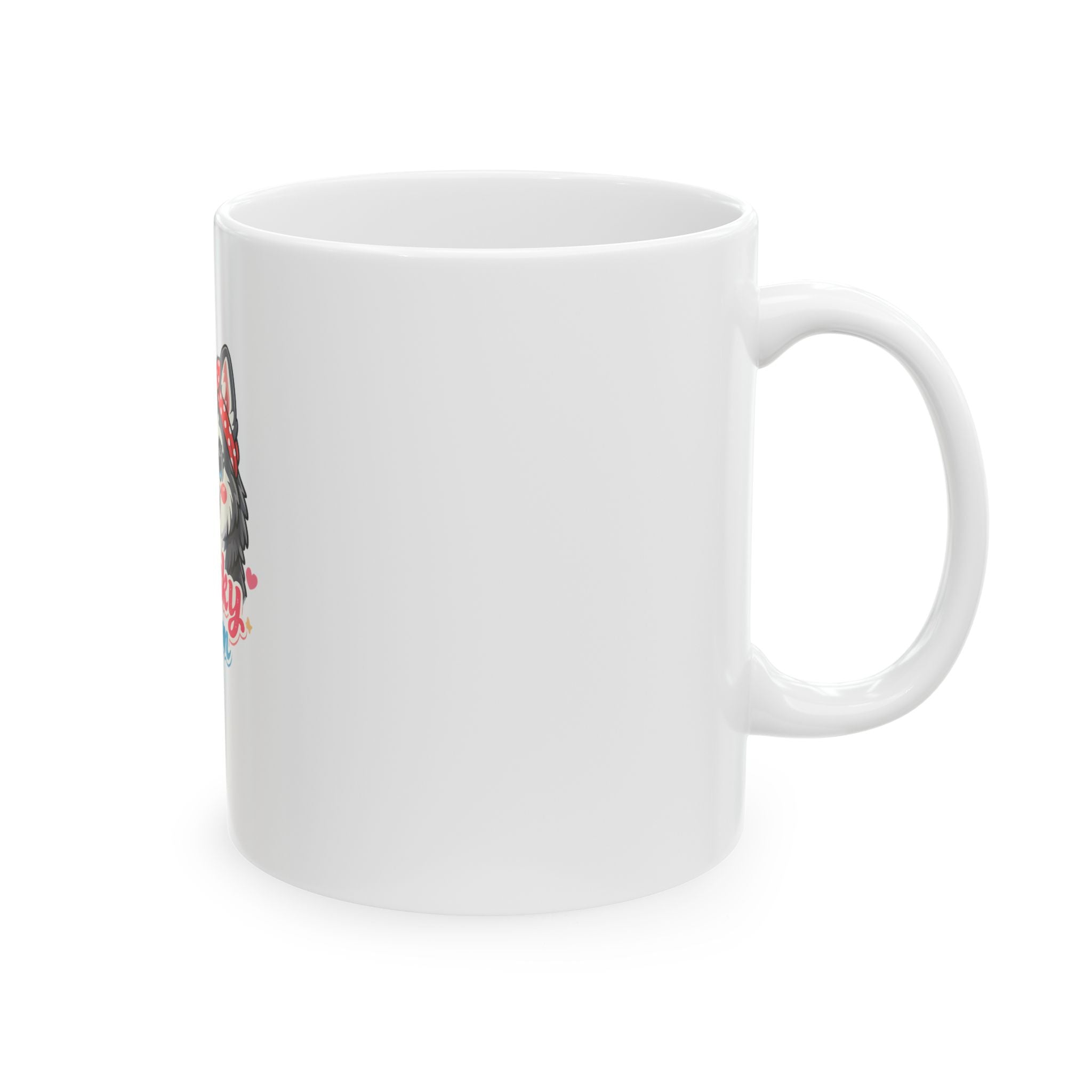 Husky Mom Ceramic Mug — Cute Husky Dog Graphic Coffee Cup (11oz & 15oz)