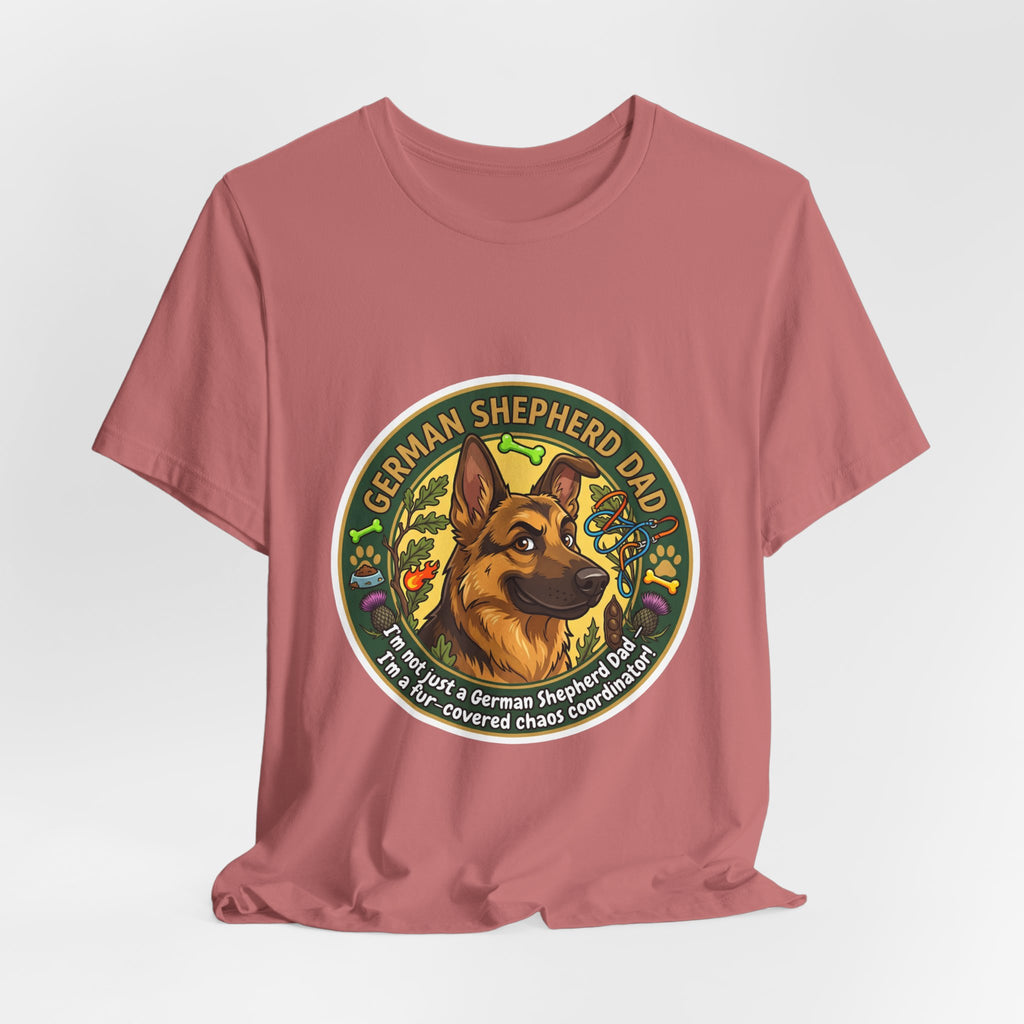 German Shepherd Dad T-Shirt — "German Shepherd Dad" Graphic Tee for Dog Lovers