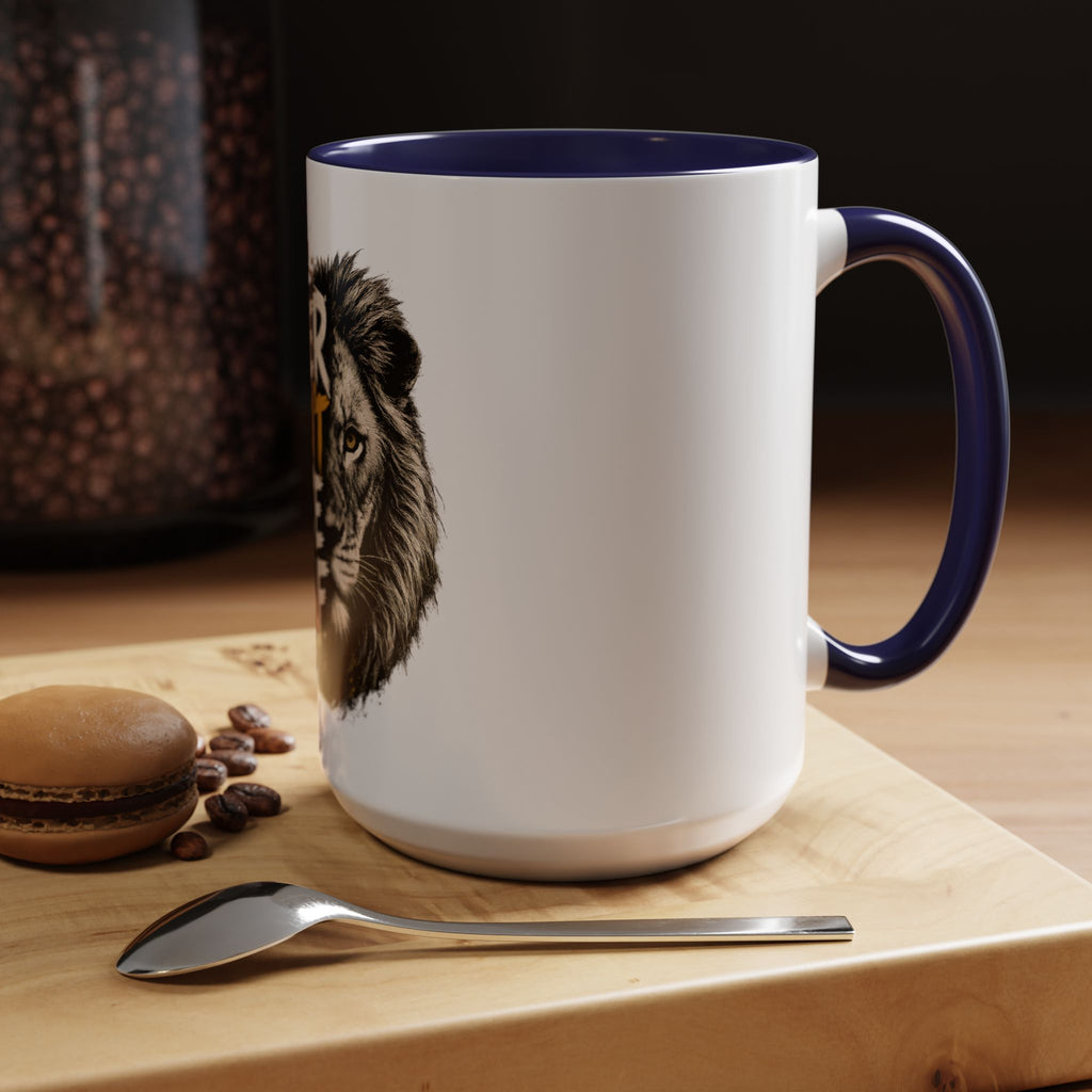 Power Doesn't Prove Itself Lion Accent Coffee Mug — Motivational 11/15oz Gift