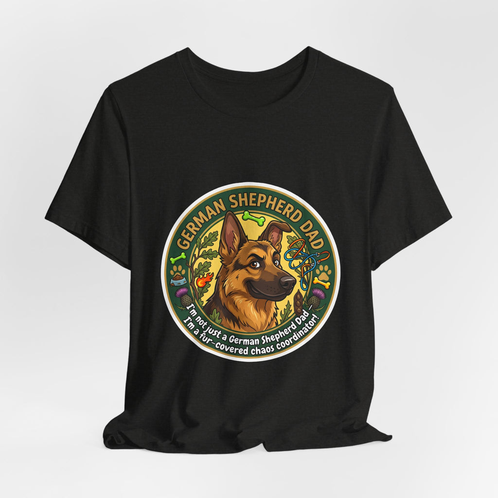 German Shepherd Dad T-Shirt — "German Shepherd Dad" Graphic Tee for Dog Lovers