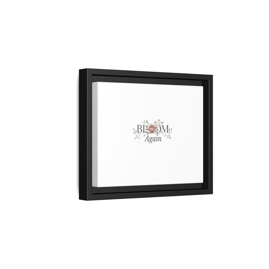 Bless Me Again Floral Matte Canvas Print, Framed Wall Art