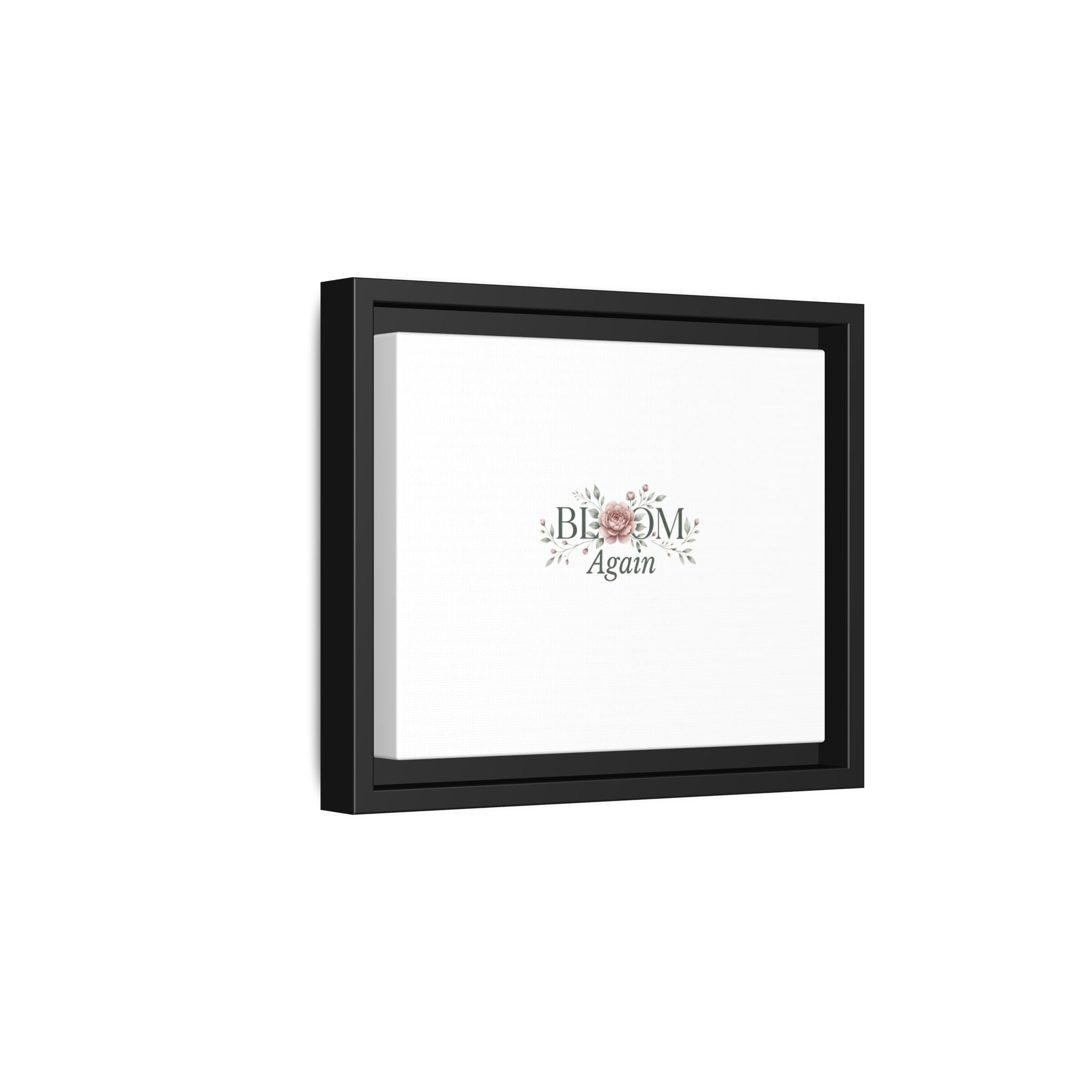 Bless Me Again Floral Matte Canvas Print, Framed Wall Art