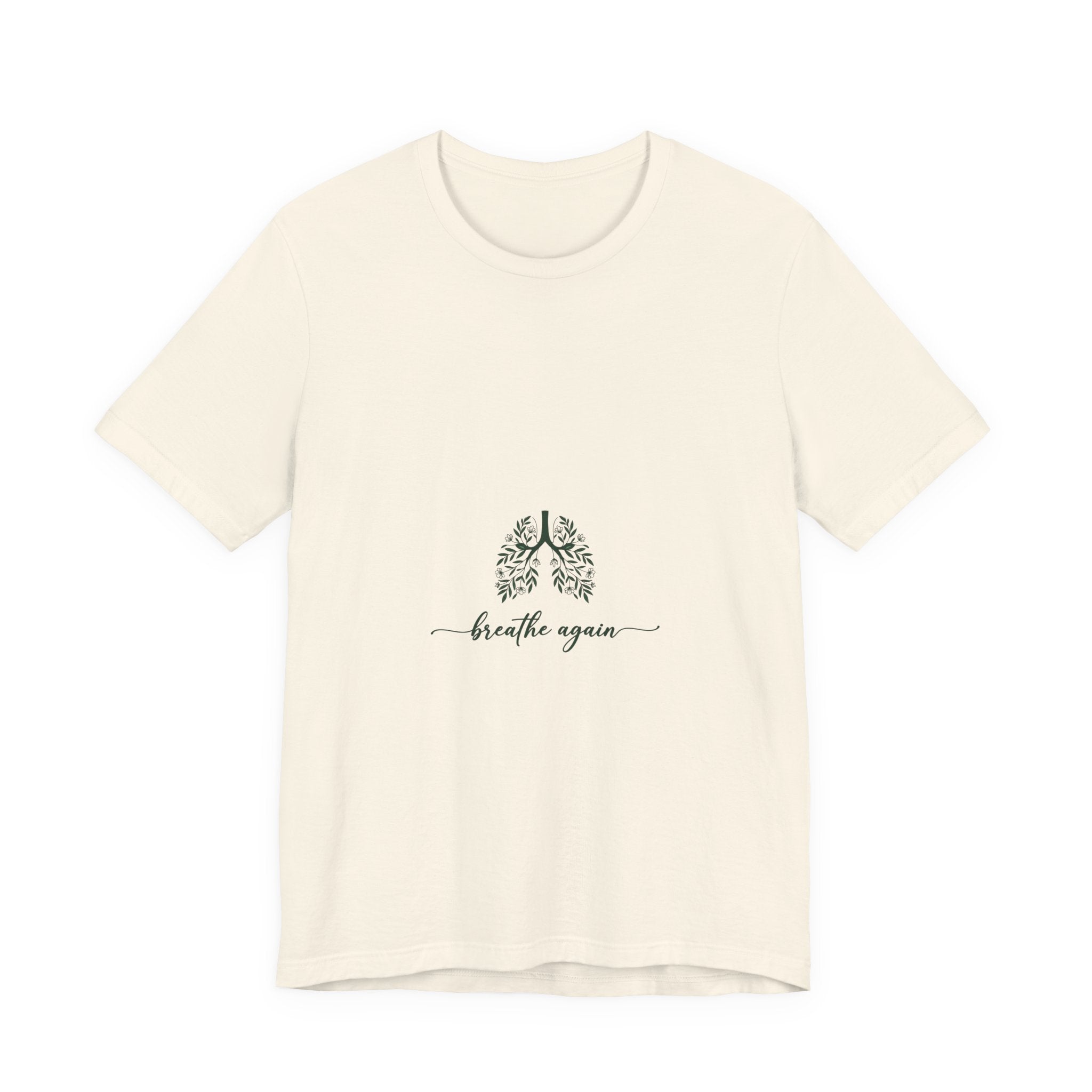 T-Shirt — 'Breathe Again' Botanical Lungs Tee