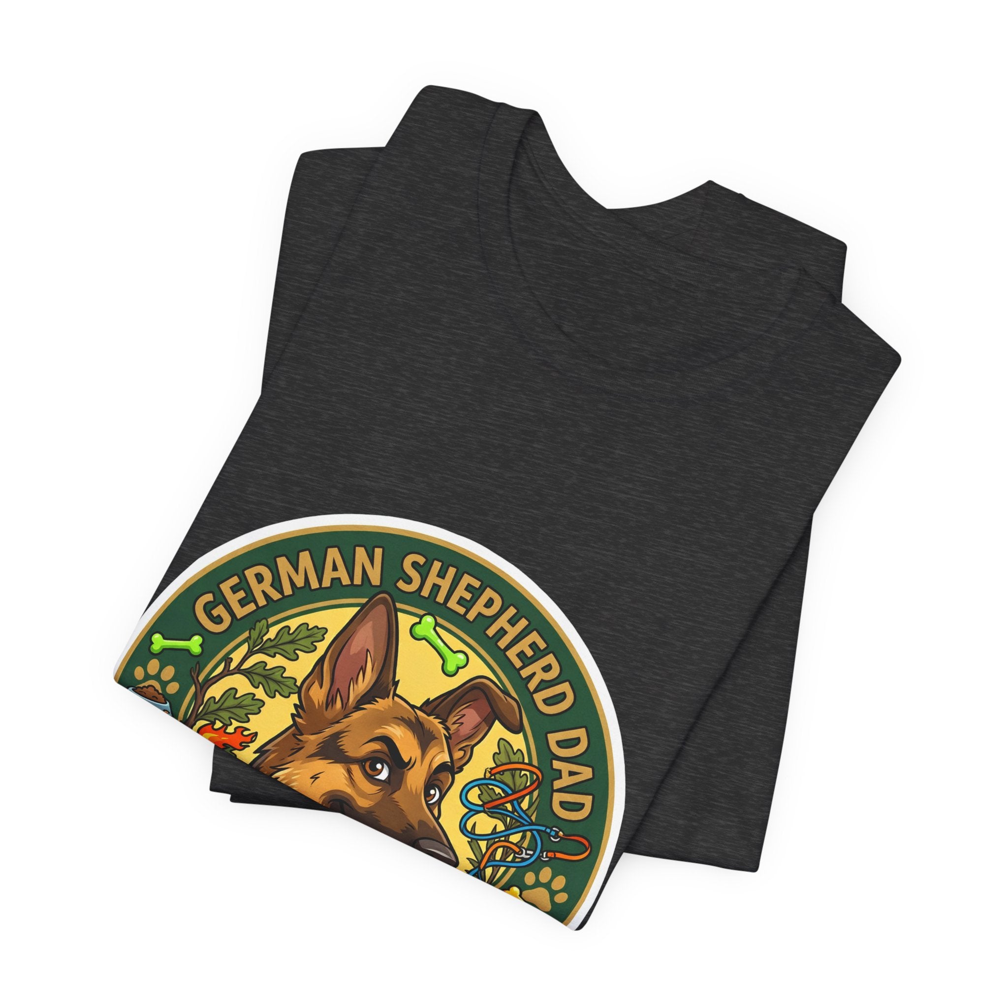 German Shepherd Dad T-Shirt — "German Shepherd Dad" Graphic Tee for Dog Lovers