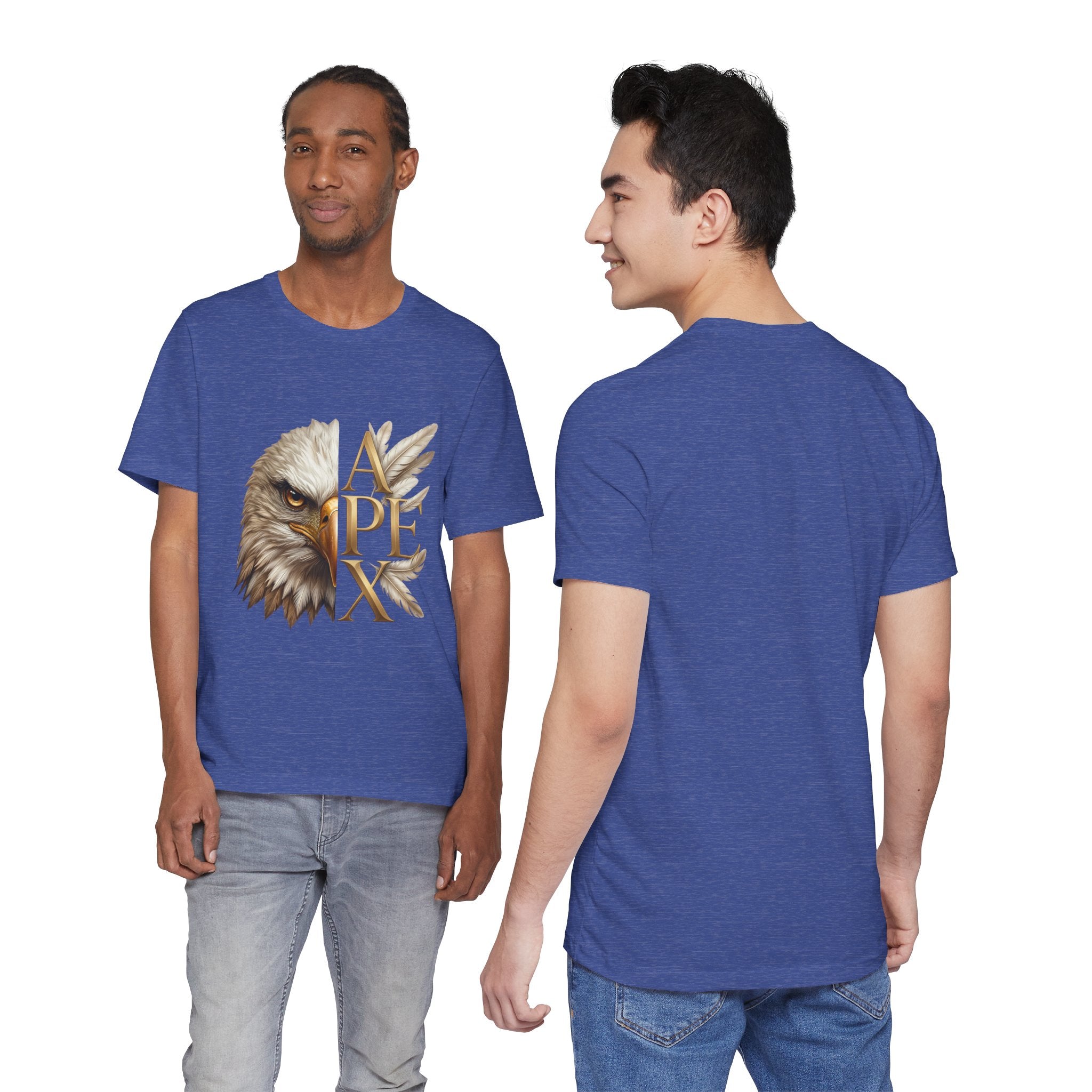 Apex Eagle T‑Shirt — Majestic Eagle Head with 'APEX' Gold Lettering