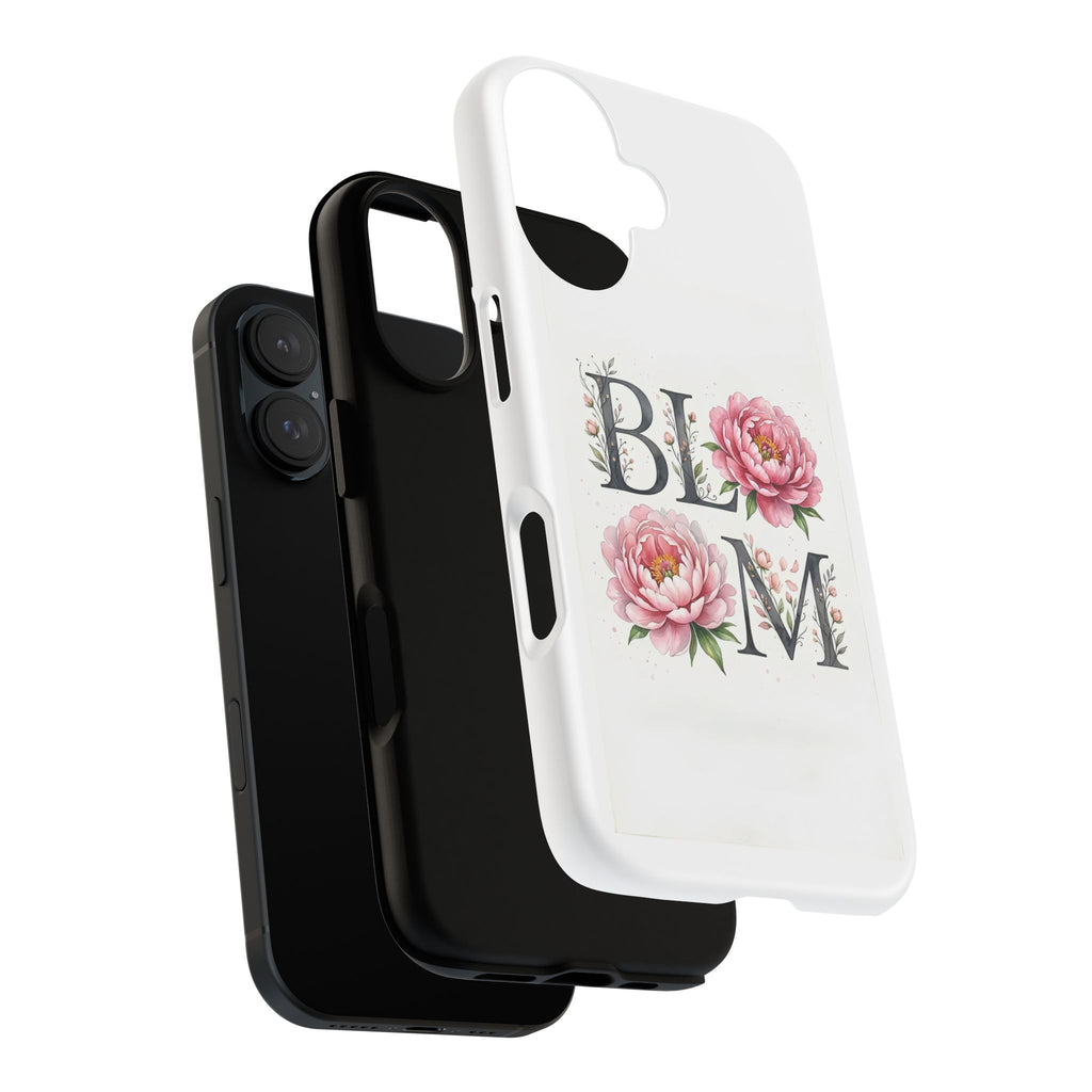 Bloom Tough Phone Case – Floral Peony Protective Cover