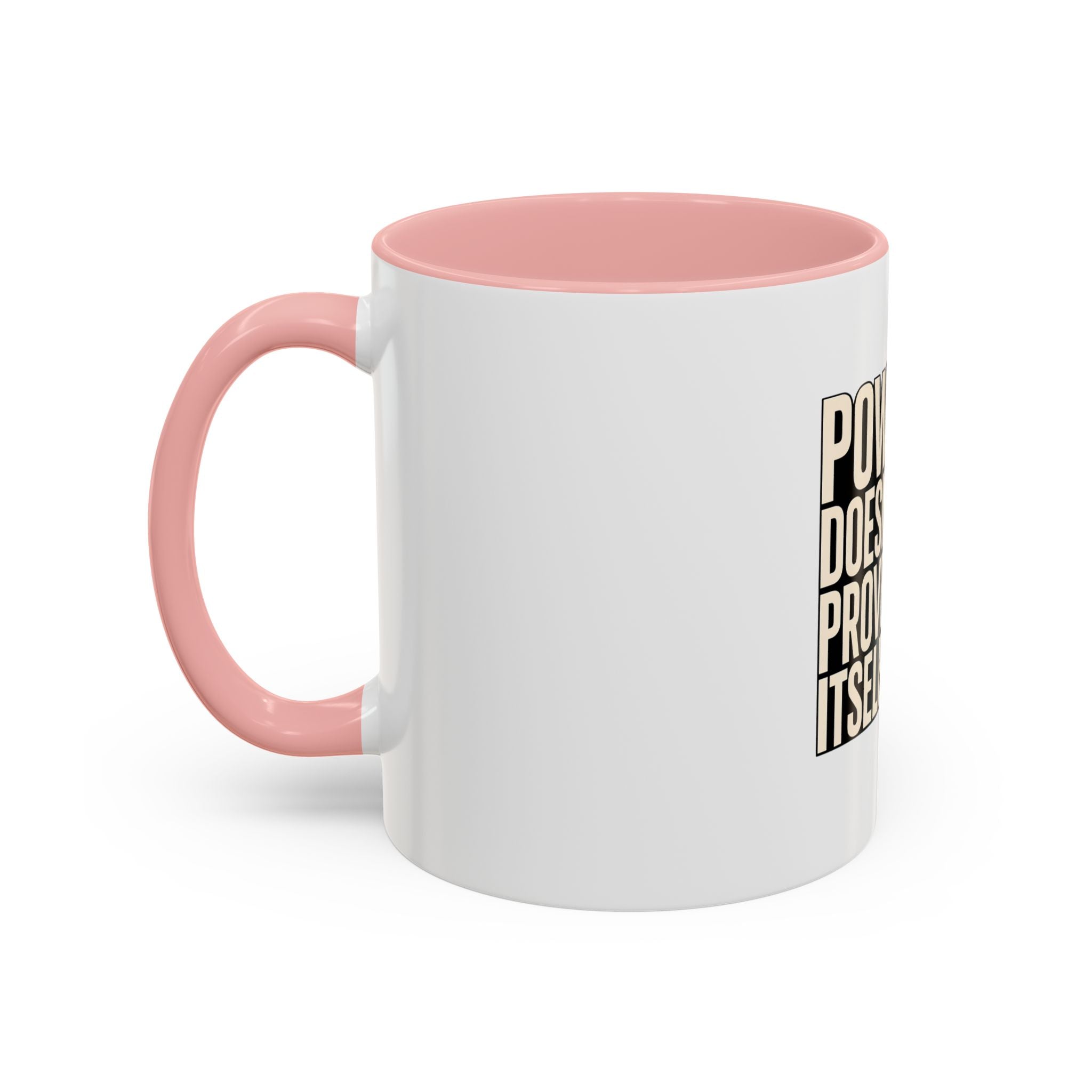 Power Doesn't Prove Itself Lion Coffee Mug — Motivational Accent Mug (11/15 oz)