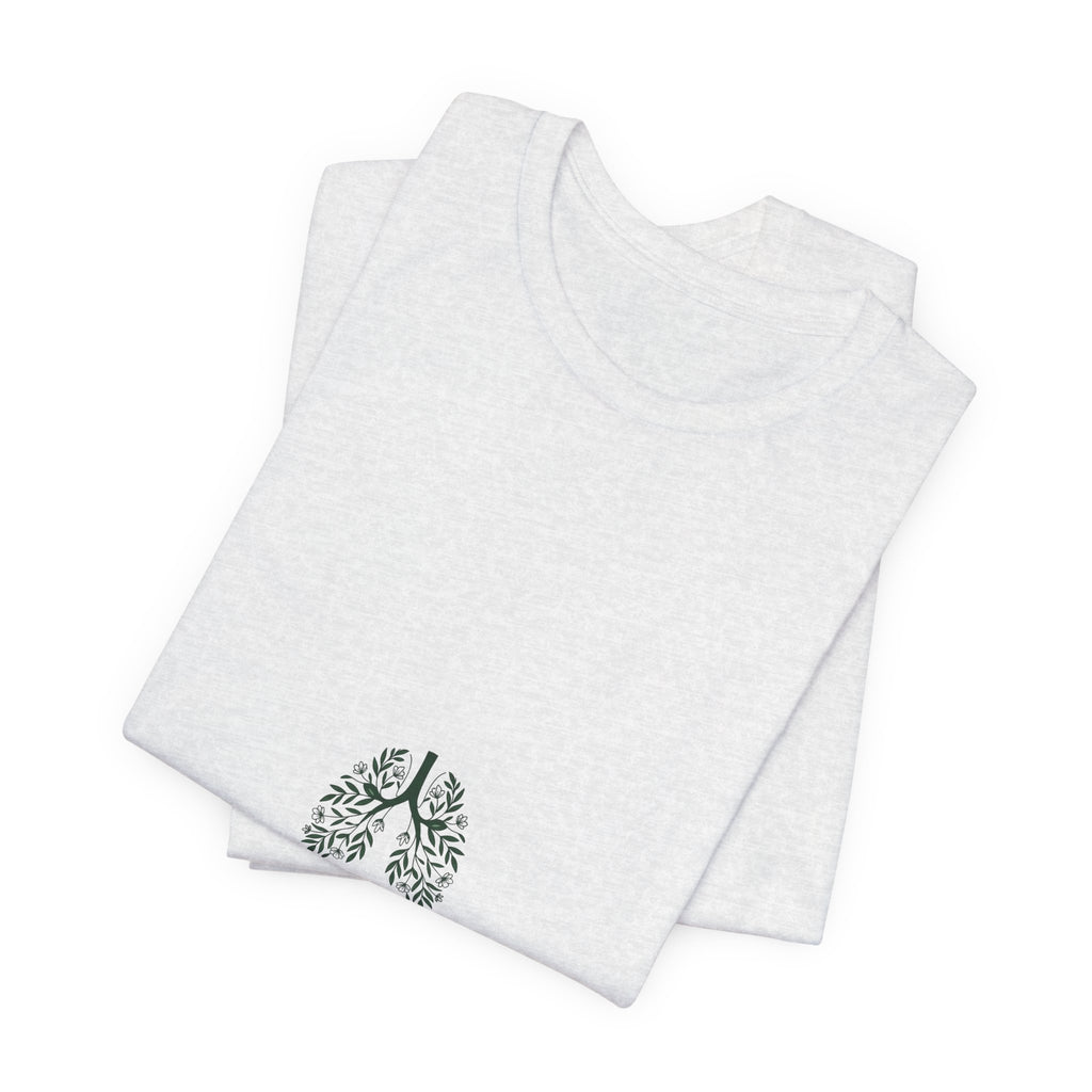 T-Shirt — 'Breathe Again' Botanical Lungs Tee